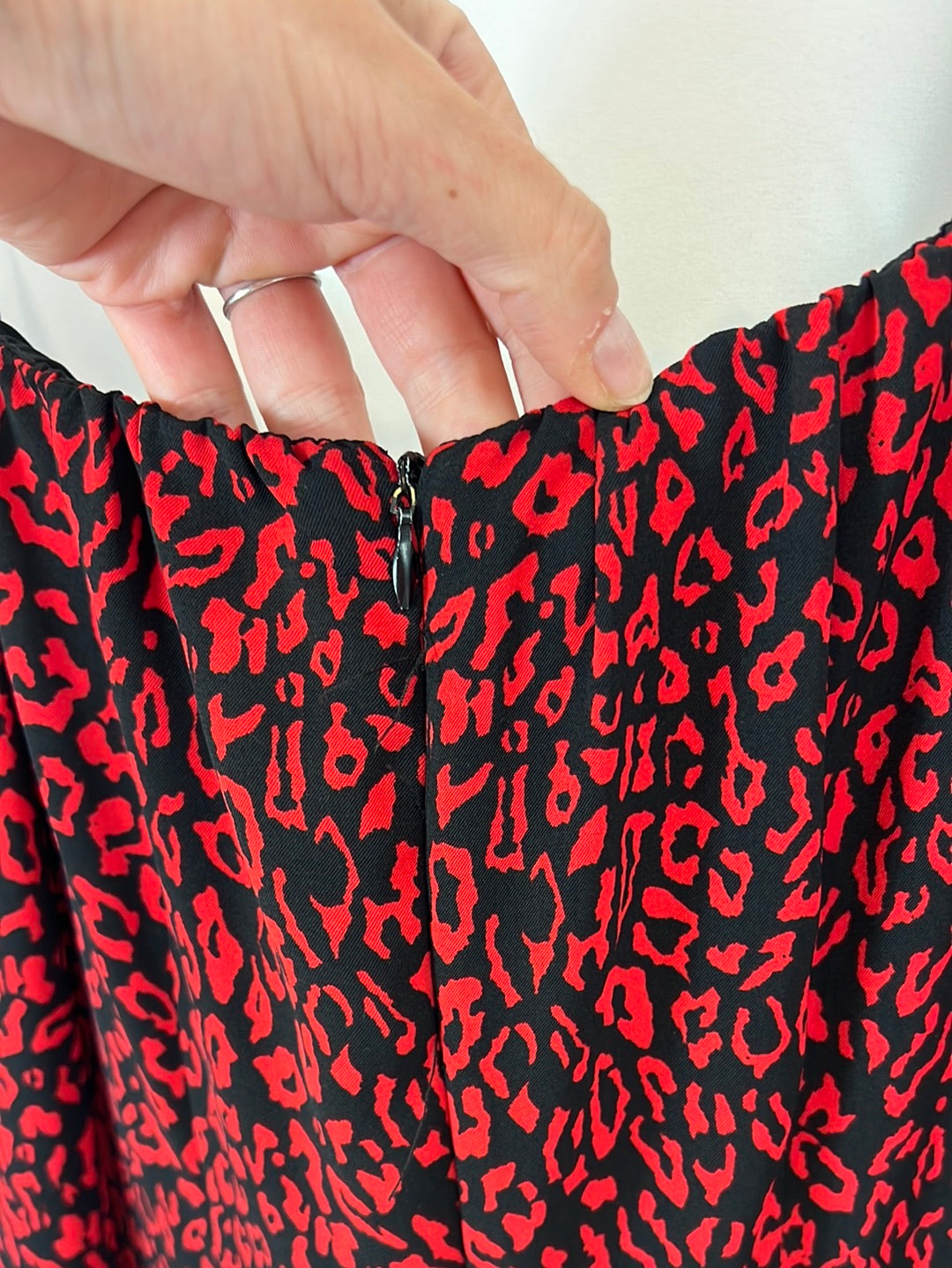 BERSHKA. Short animal print dress. TM