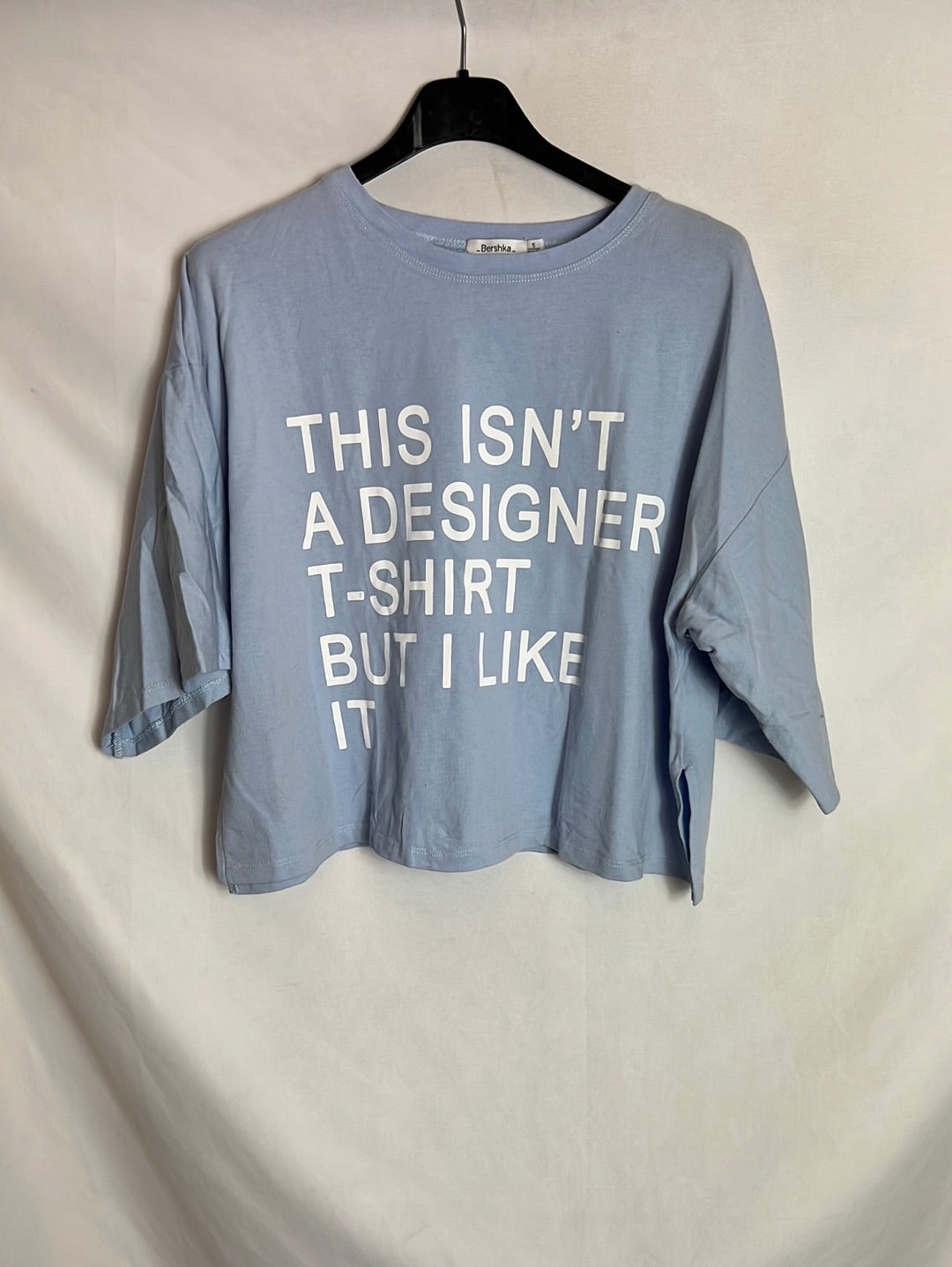 Ropa Bershka Bershka Camisetas Cortas Mujer Camiseta Corta Azul