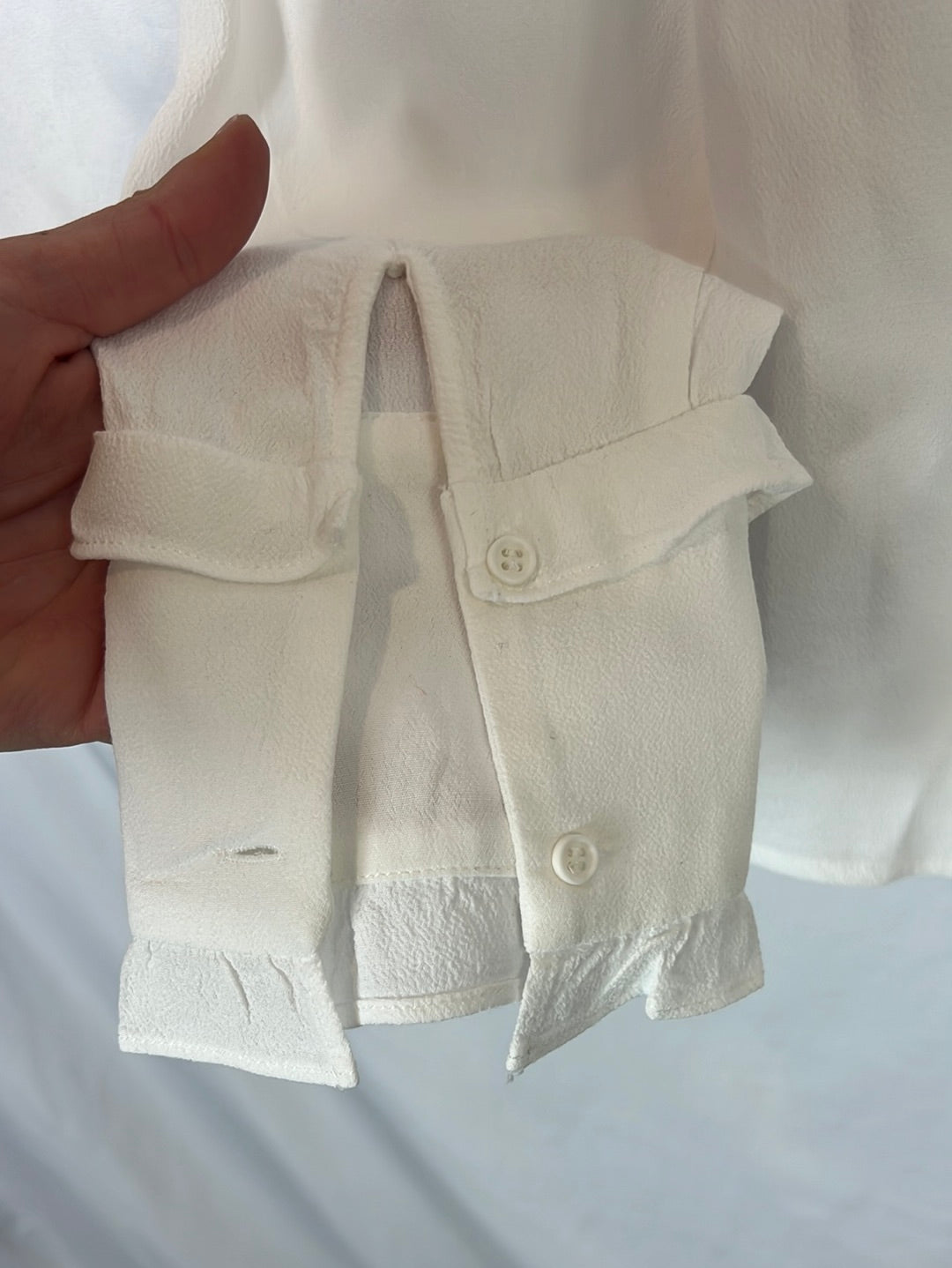 BA&SH. White ruffle Ts blouse