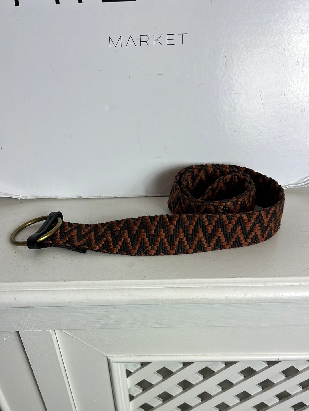 OTRAS. Cinturón bicolor zig zag. T S/M