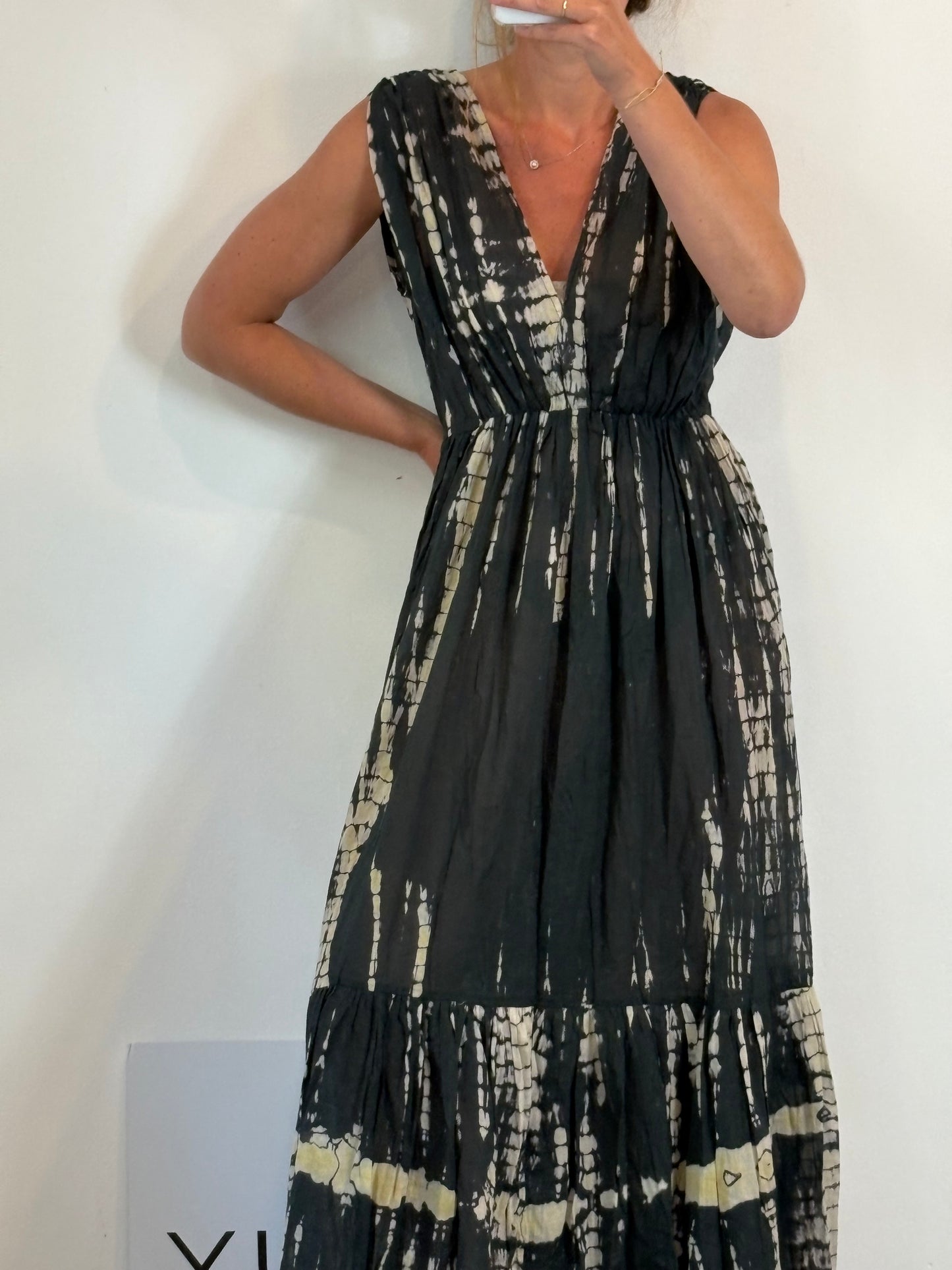 NUMBER THIRTEEN FORMENTERA. Long tie-dye dress. TL/XL