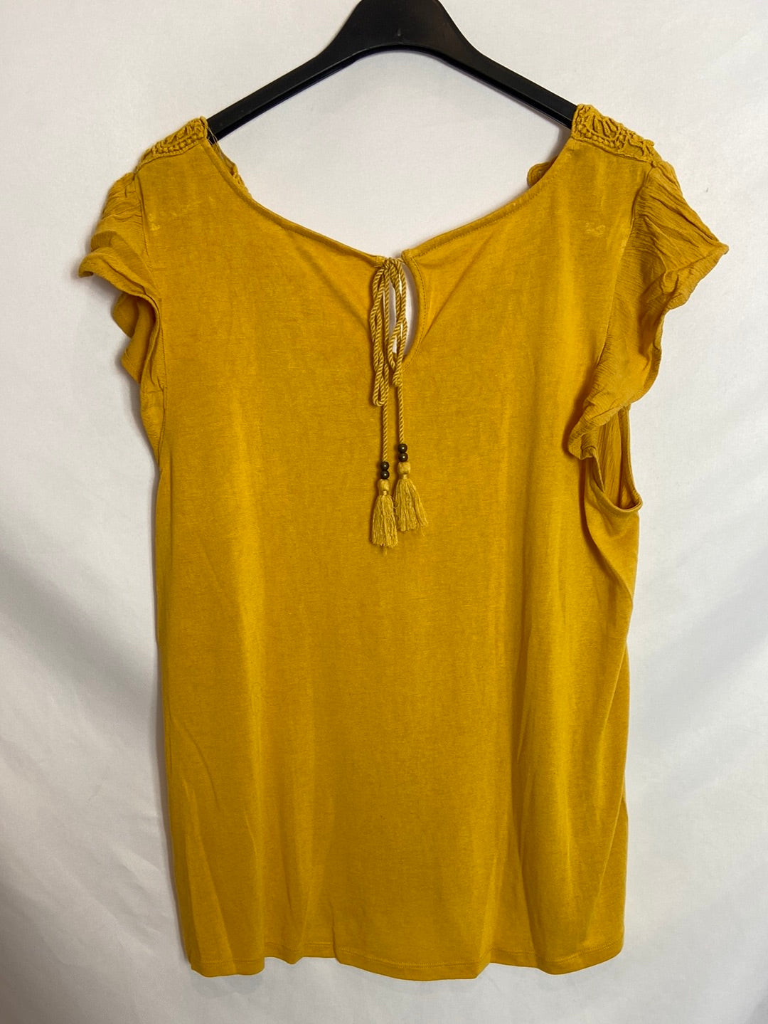 SPRINGFIELD. Top amarillo sin mangas T. XL