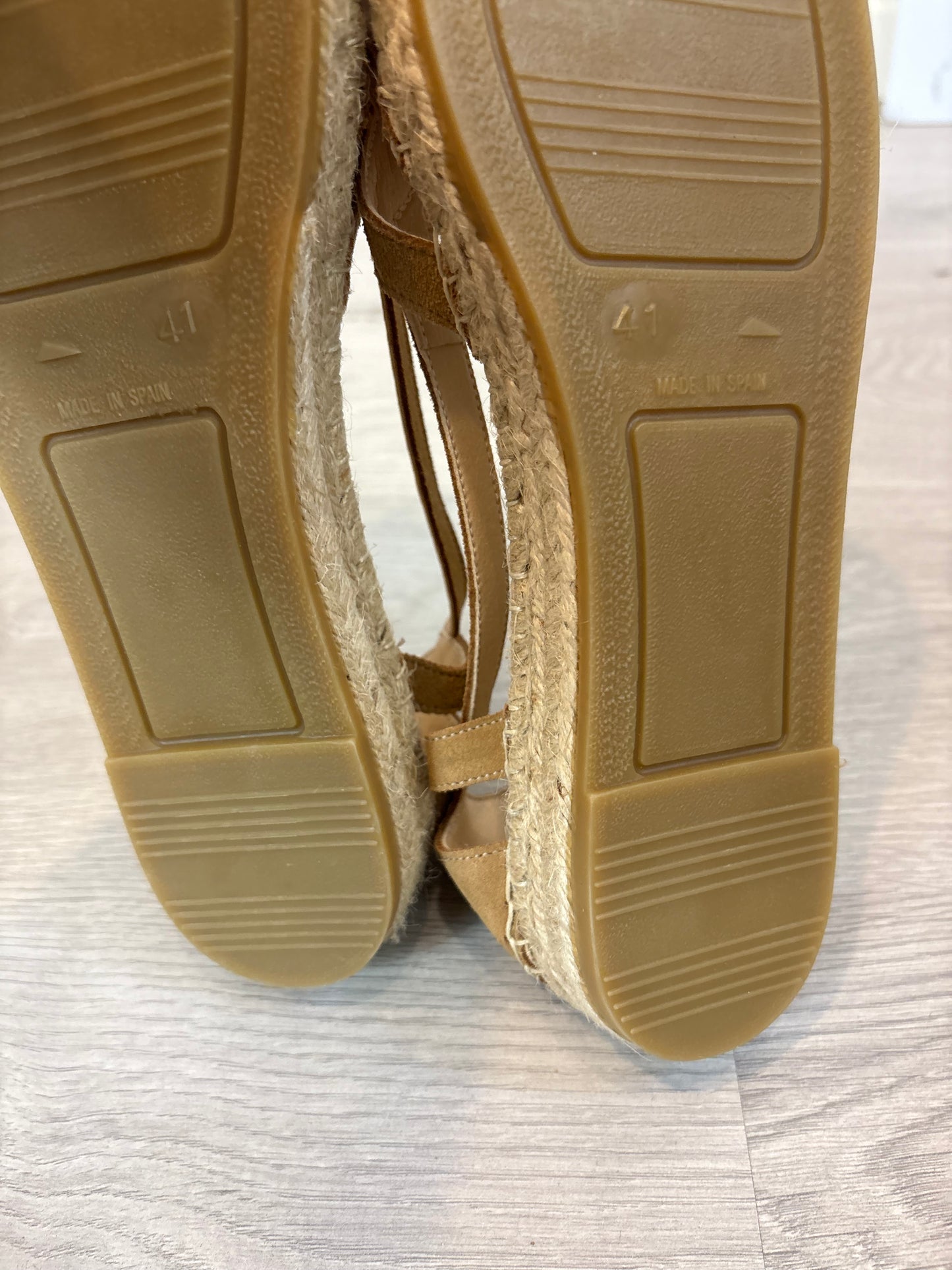 Alpargata plana beige T.41