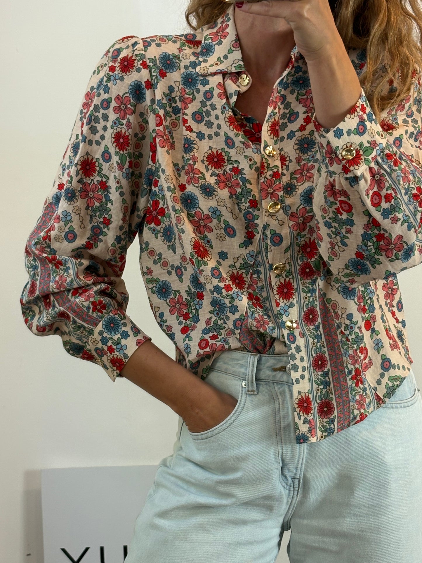 JOSEPHINE. Blusa fluida estampada