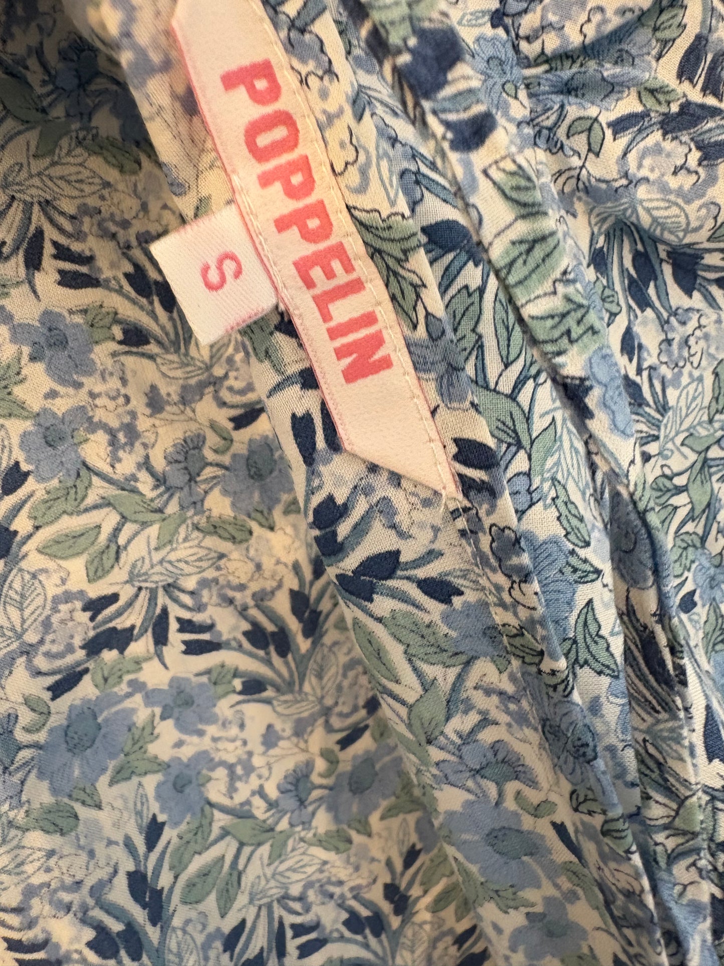 POPPELIN. Vestido largo estampado detalle espalda