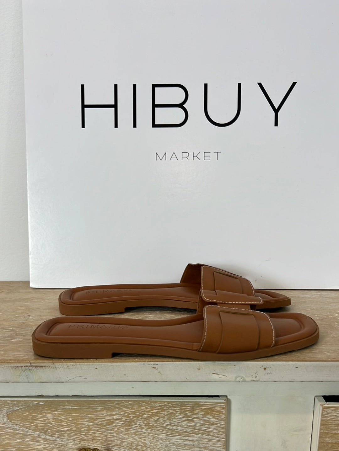 Sandalia plana camel – Hibuy market