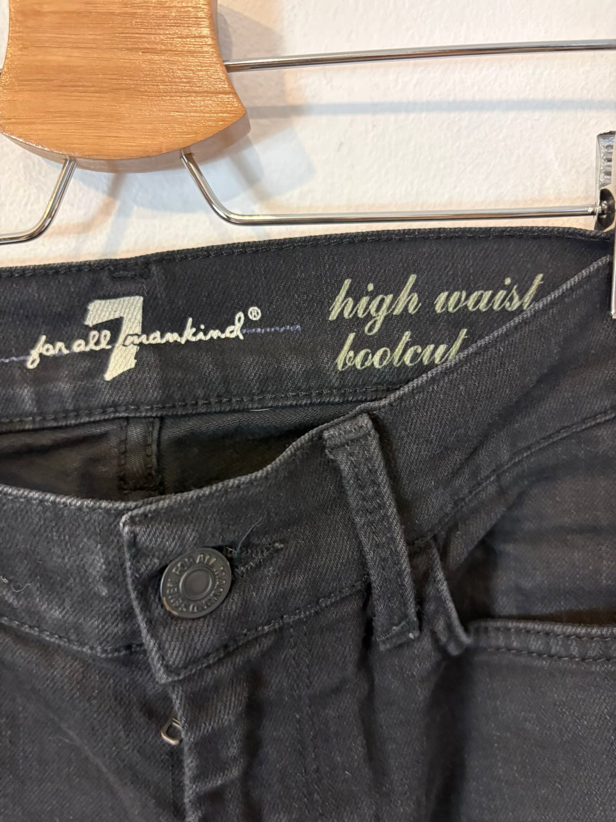 FOR ALL 7 MANKIND. Denim negro flare
