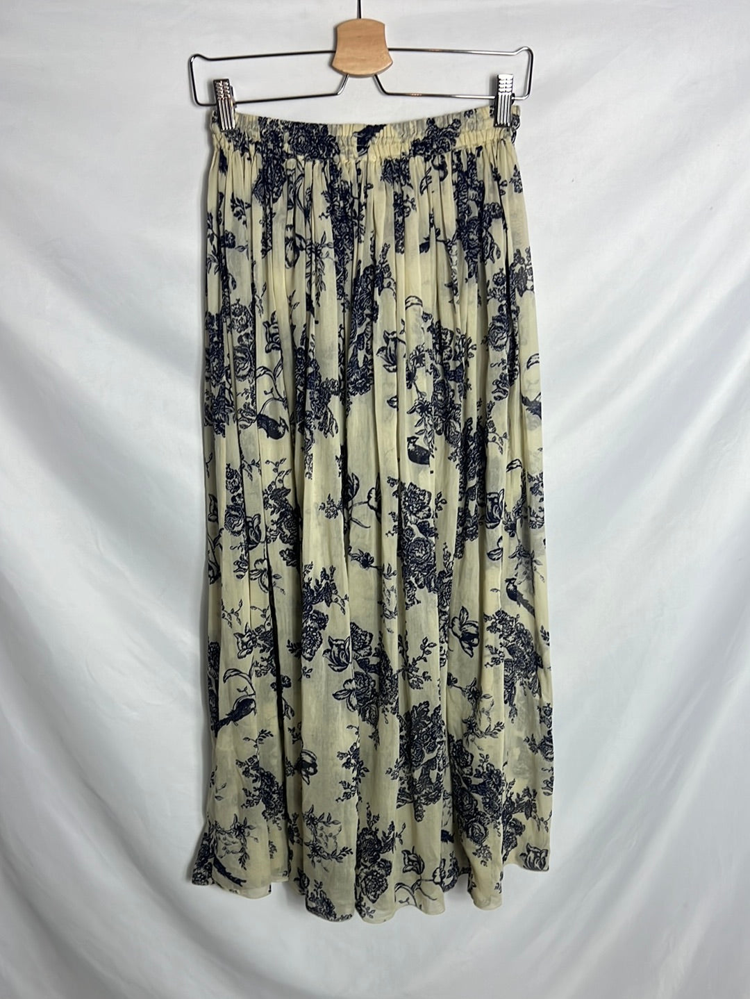 FORTE FORTE. Falda midi vuelo estampada. T 0(xs/s)