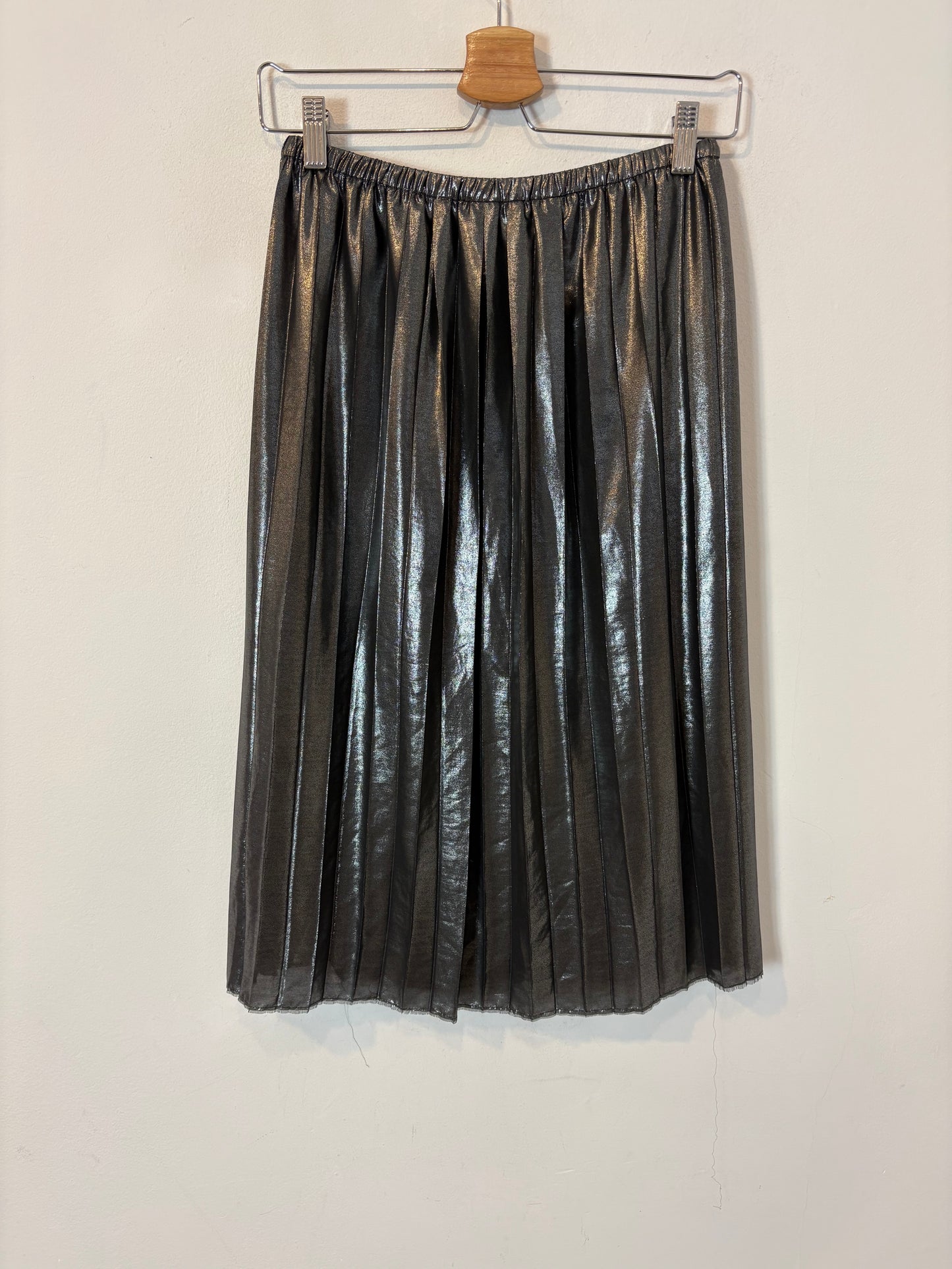 ISABEL MARANT ETOILE. Falda plisada metalizada