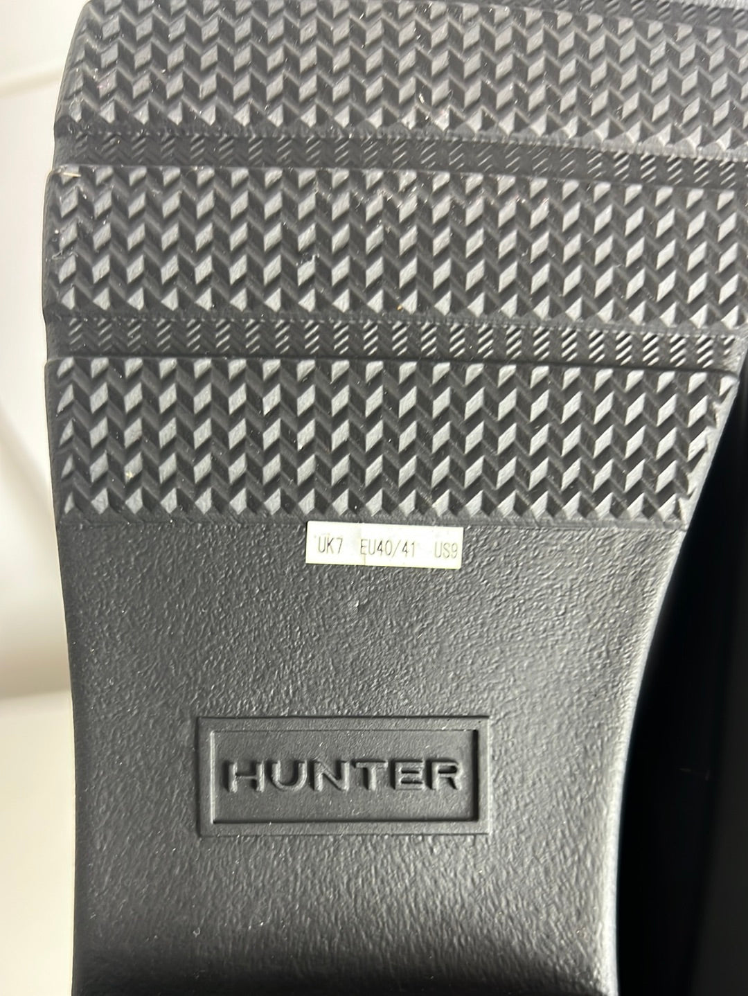 HUNTER. Botines lluvia negros. T 40/41