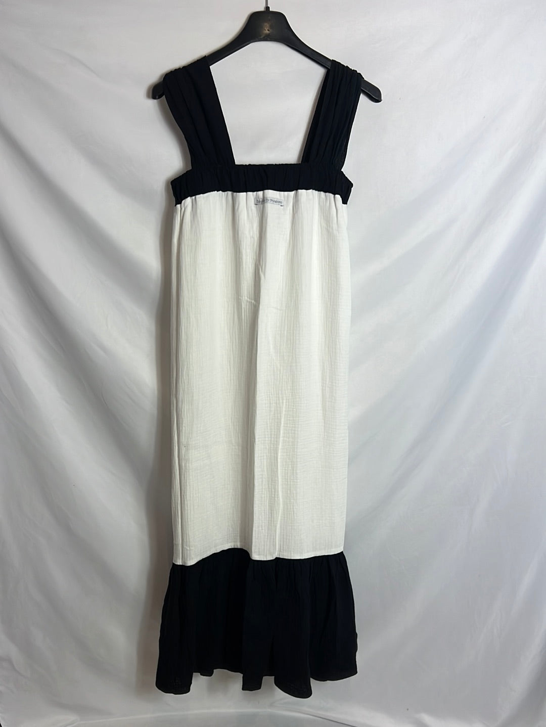 BONJOUR BY POMPOKO. Two-tone long dress TU(m)