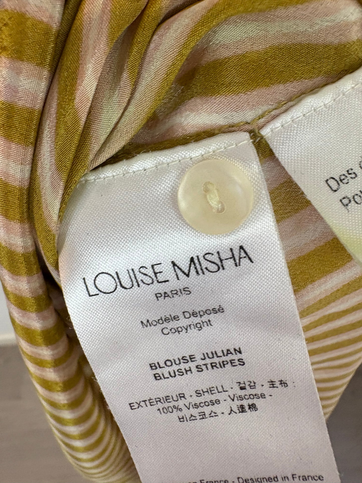 LOUISE MISHA. Blusa fluida detalle hombros