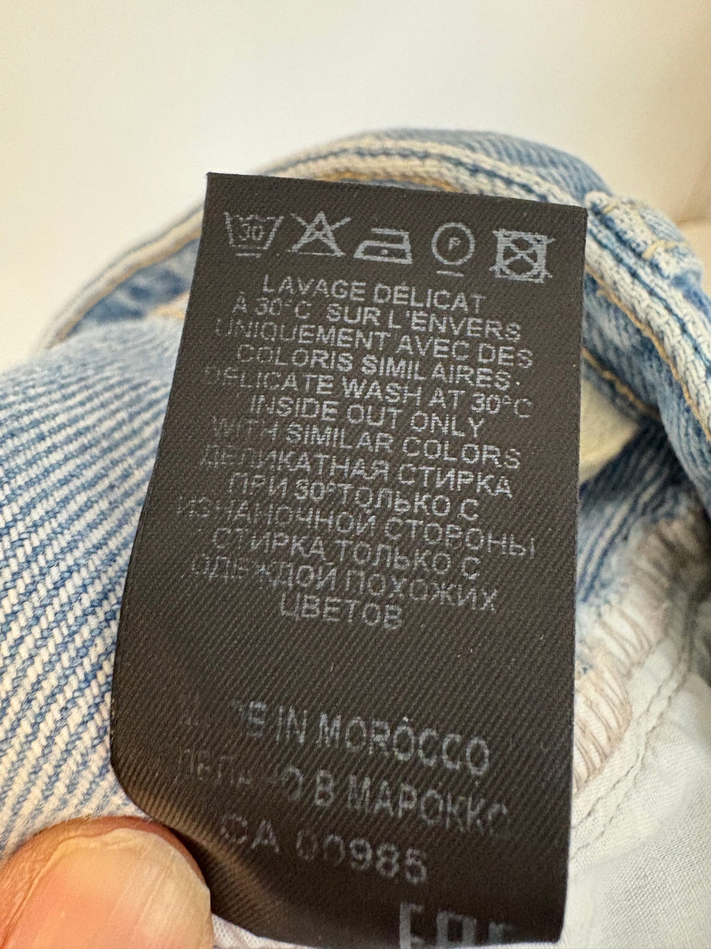 ISABEL MARANT. Denim recto costura