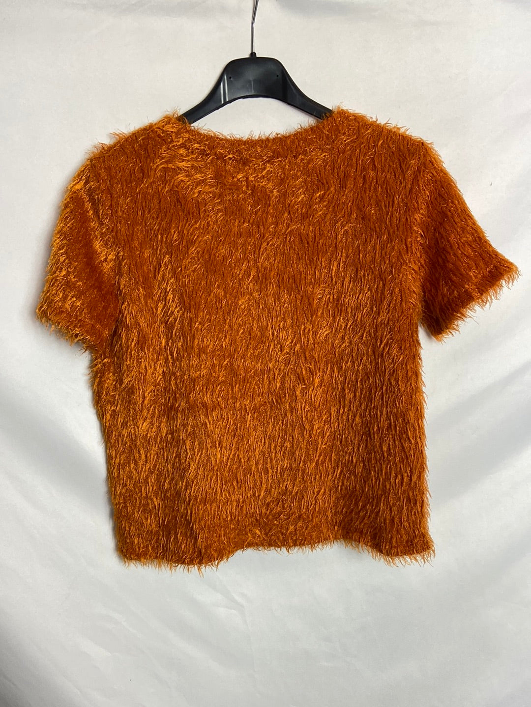 ZARA. Top naranja pelo T.S