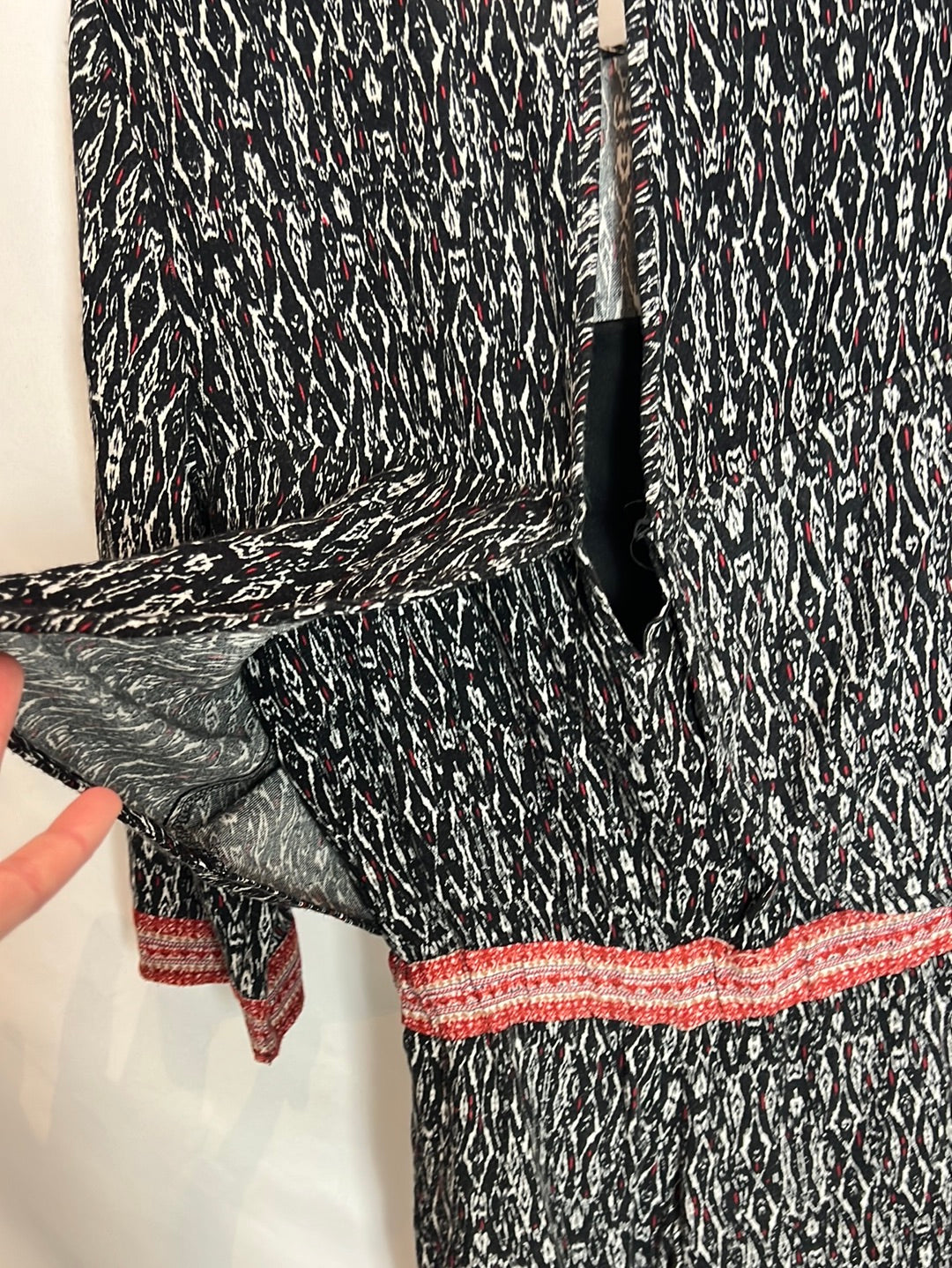 BERSHKA. Printed short jumpsuit. TS