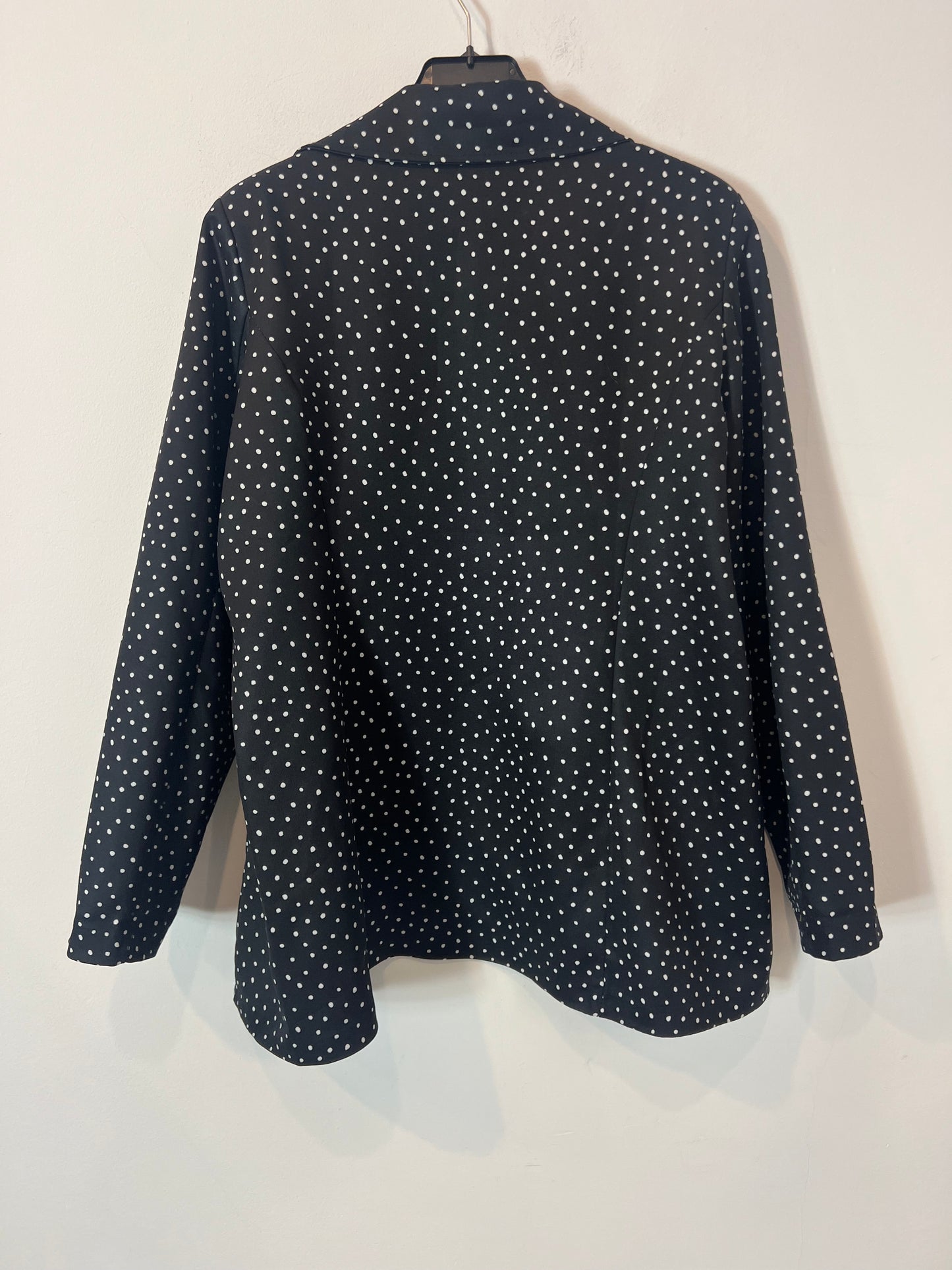 VALENTINA. Black polka dot blazer (m/l)