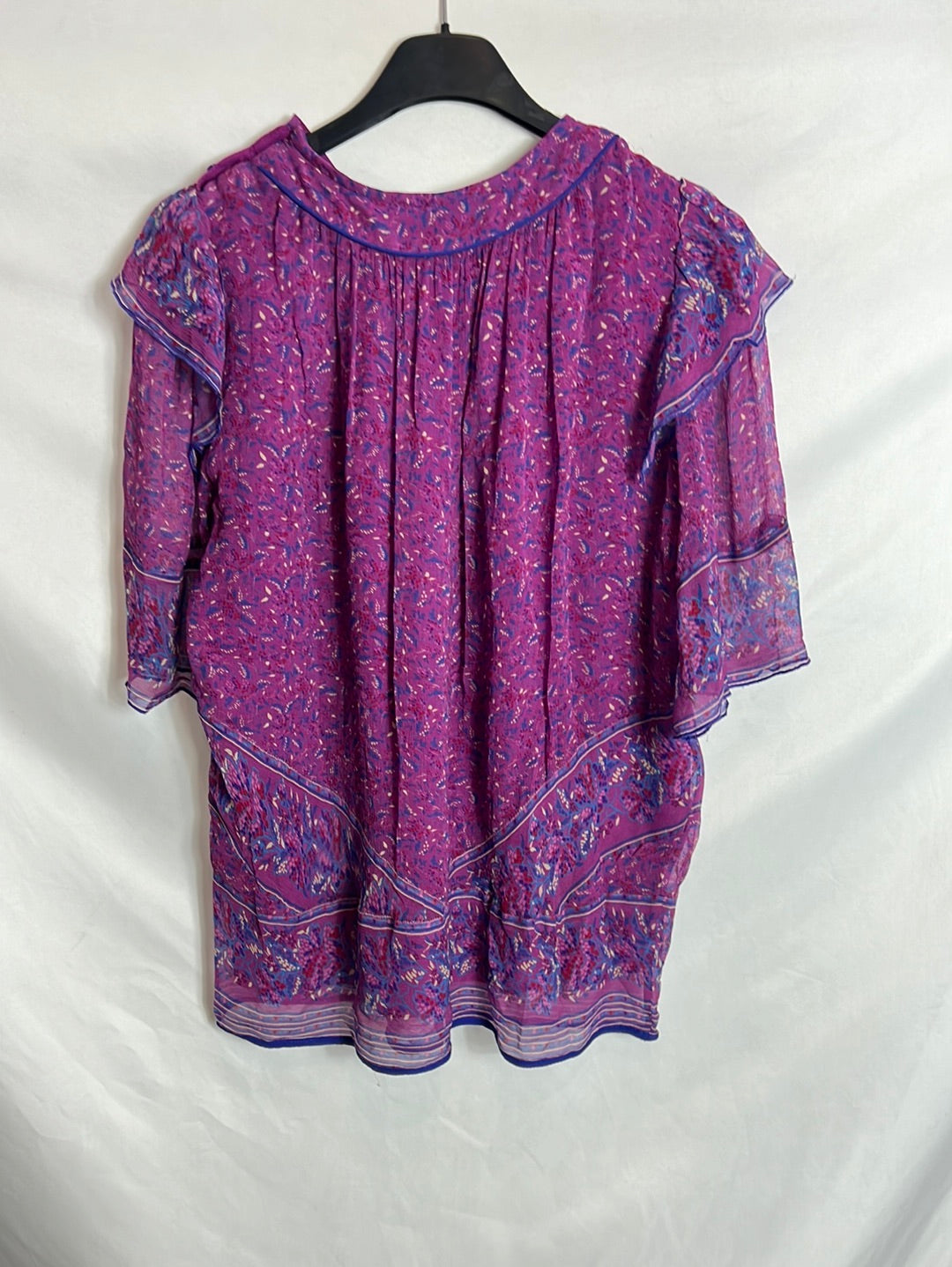 BA&SH. Printed chiffon top. Size 0 (XS)