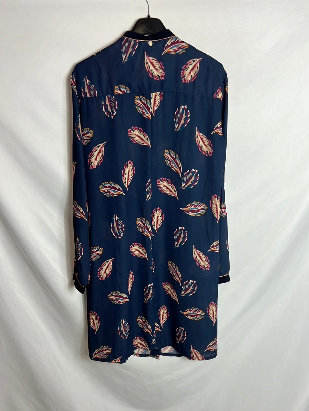 LAB. blusa larga azul estampada T.u(S)