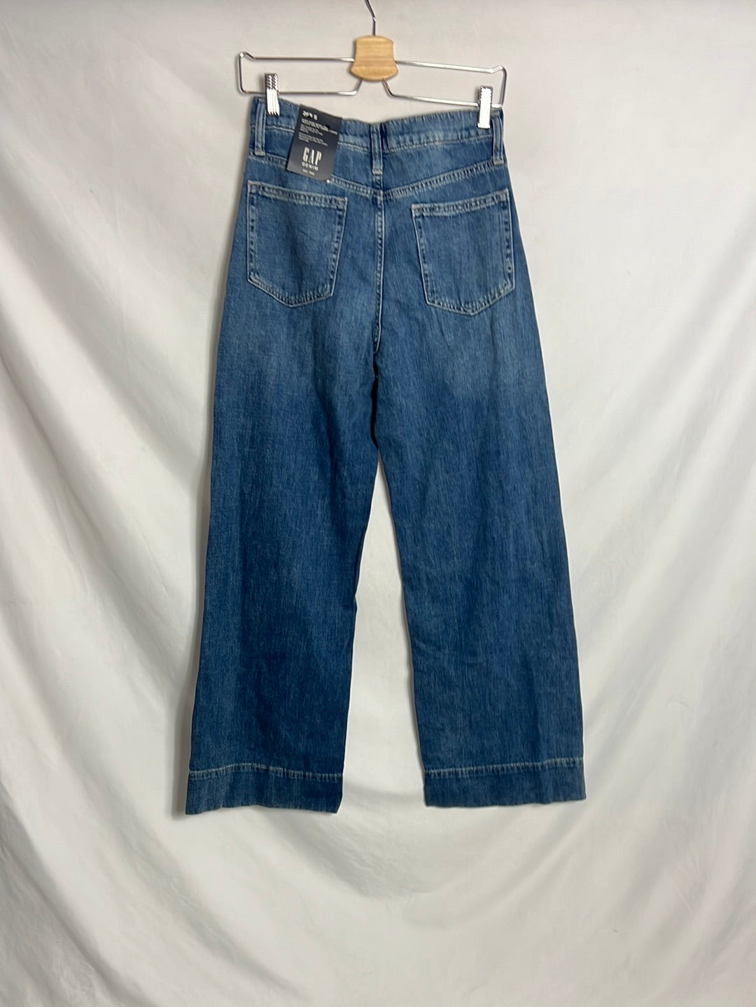 GAP. Pantalón ancho denim T.26(36)