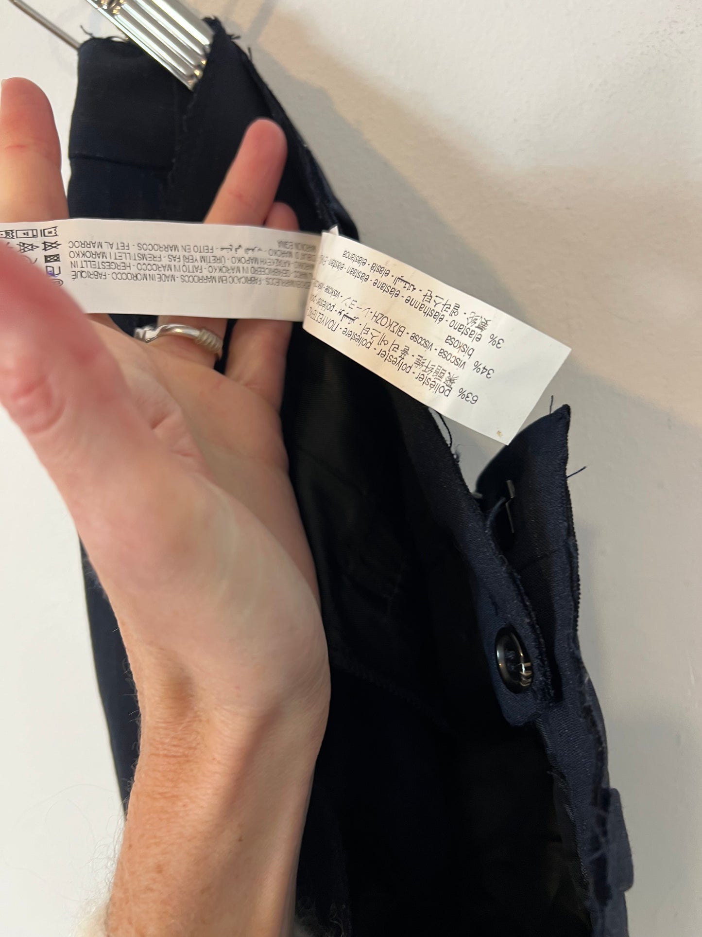 ZARA.Pantalón rayas dipomáticas