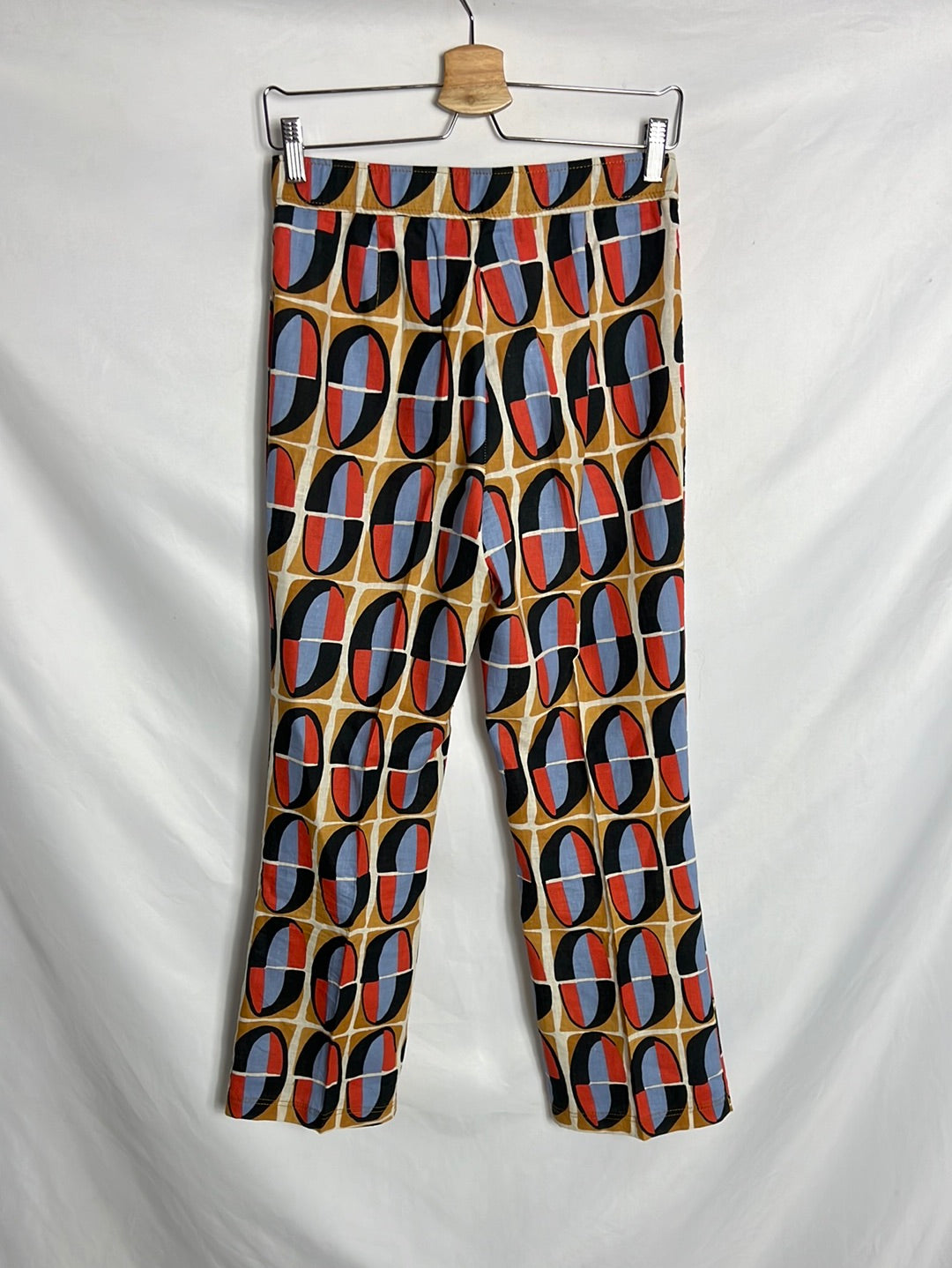 ZARA. Retro printed linen trousers. TS