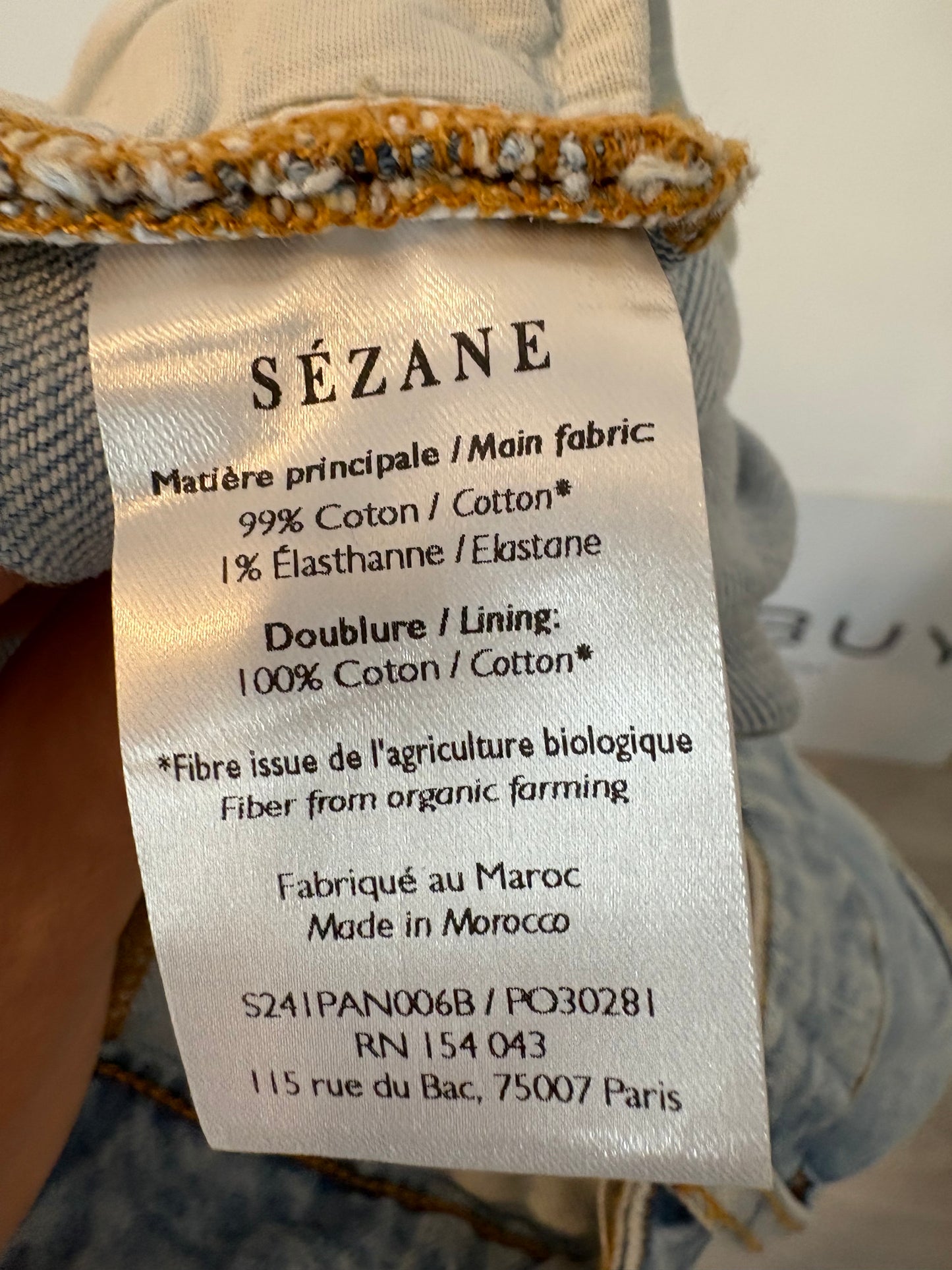 SÉZANE. Denim claro pinzas
