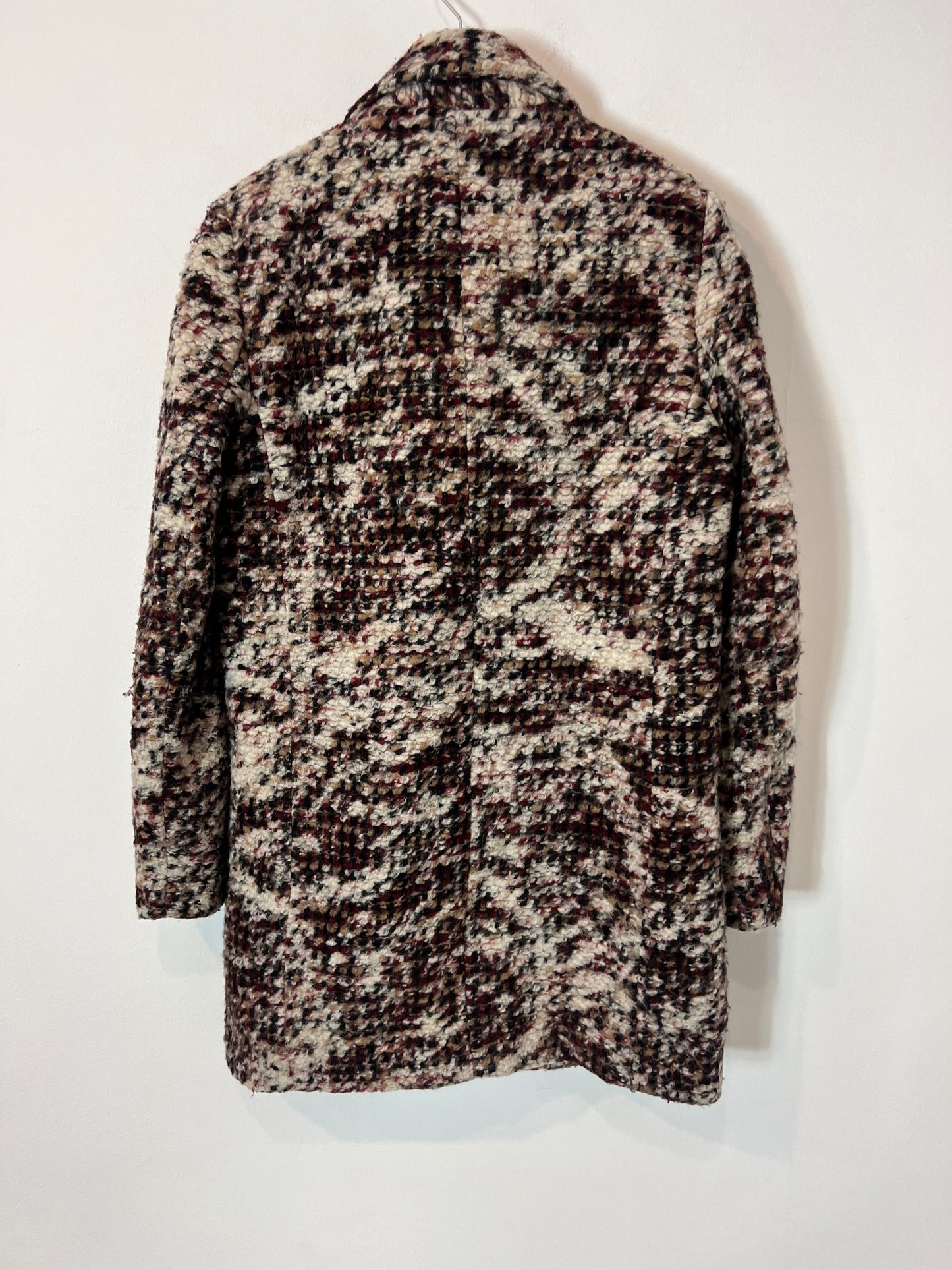 SEE U SOON. Abrigo lana jaspeado colores. T 2 (M)