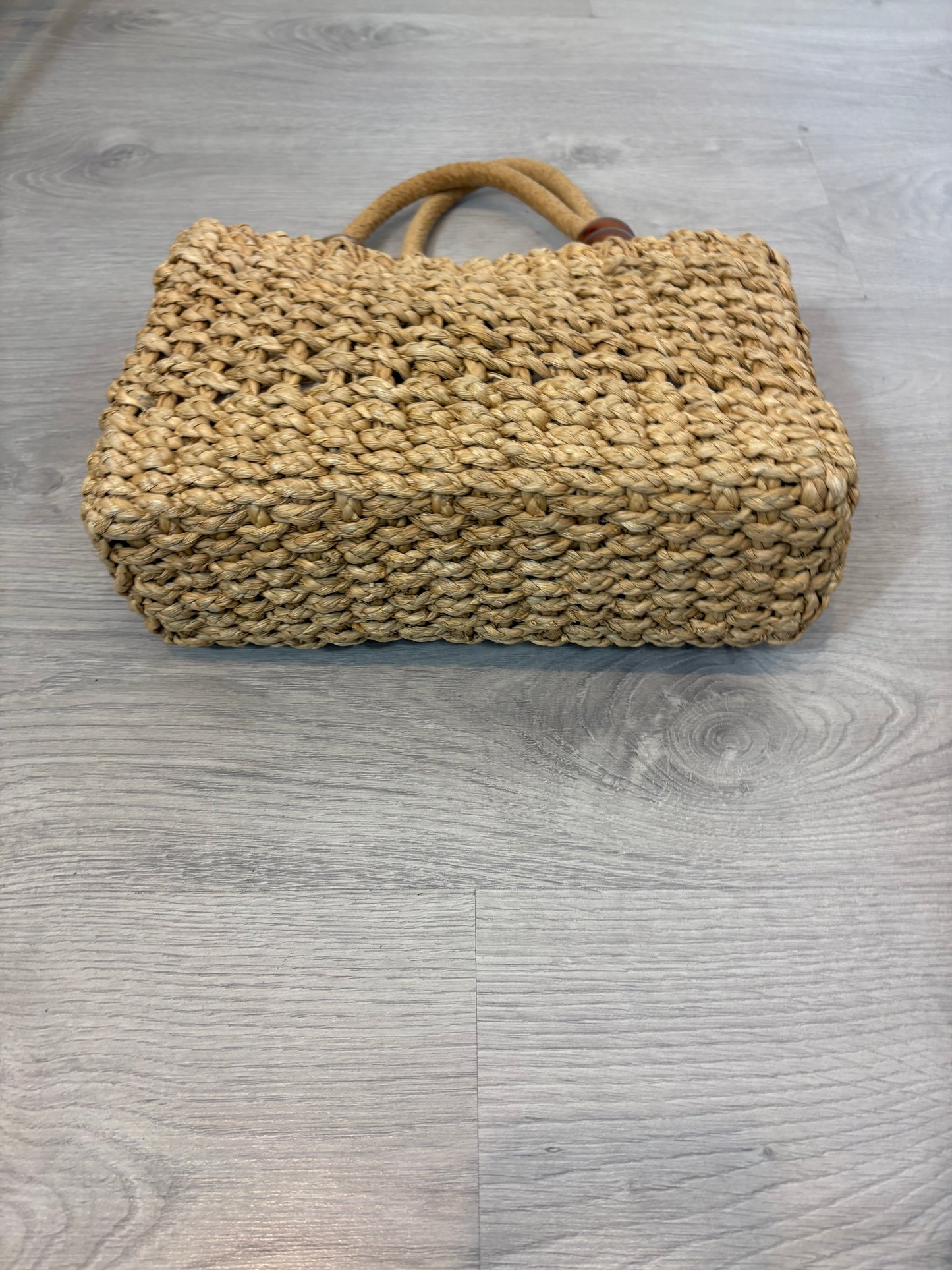 ZARA. Bolso rafia detalle asa