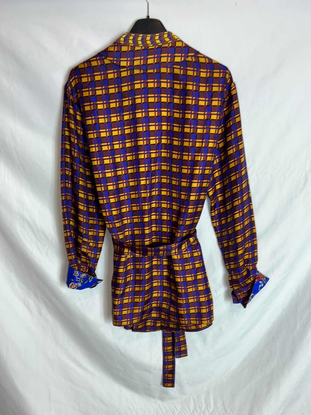 ZARA. Satin printed blouse. TS.