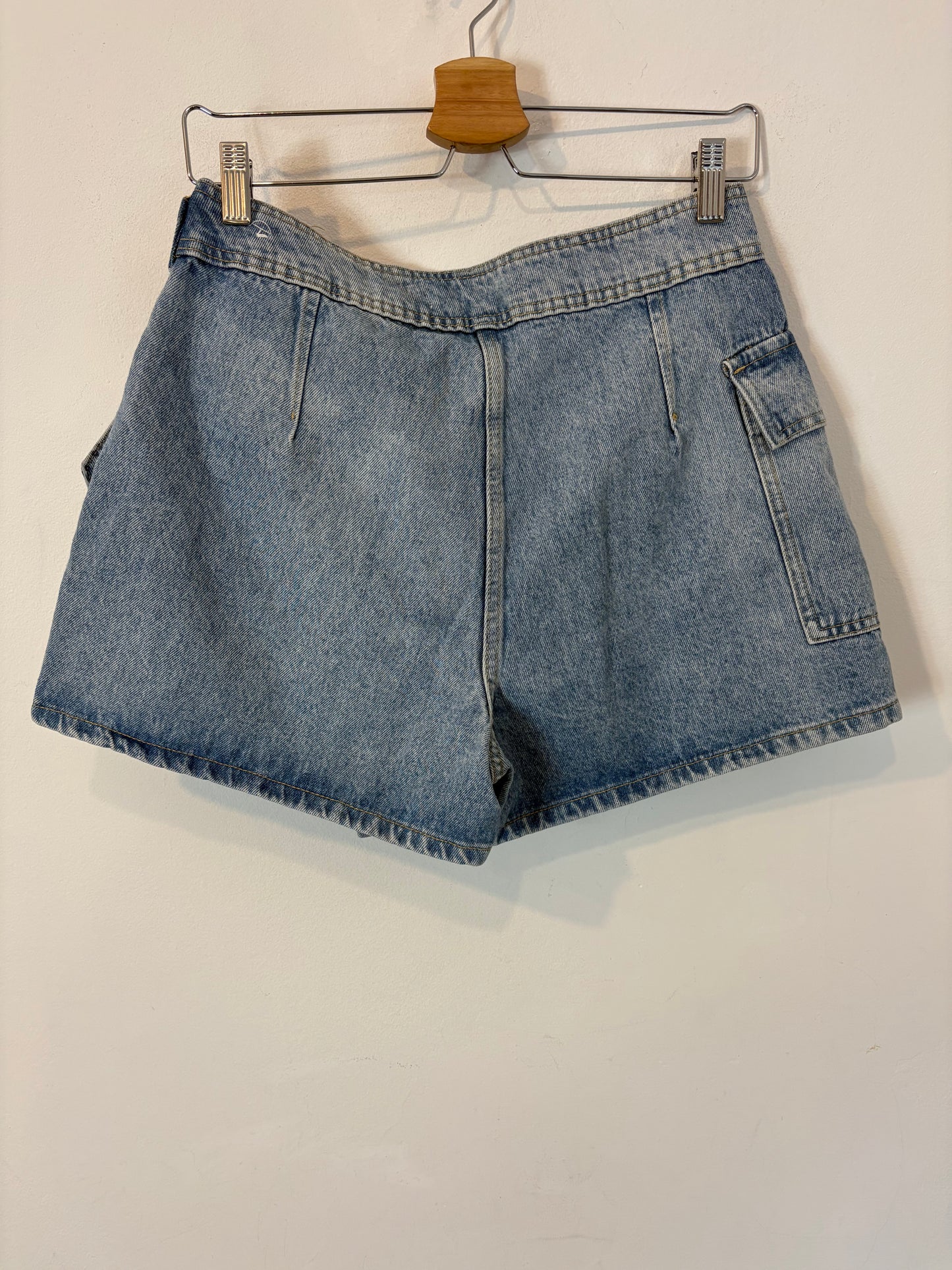 MANGO. Falda pantalón denim