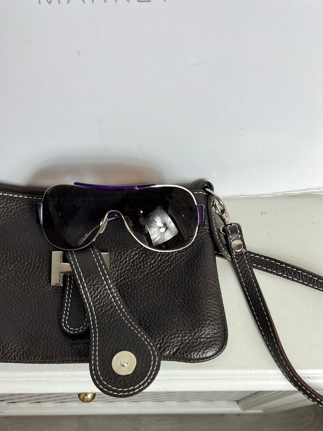 OTRAS. Bolso mini piel marrón