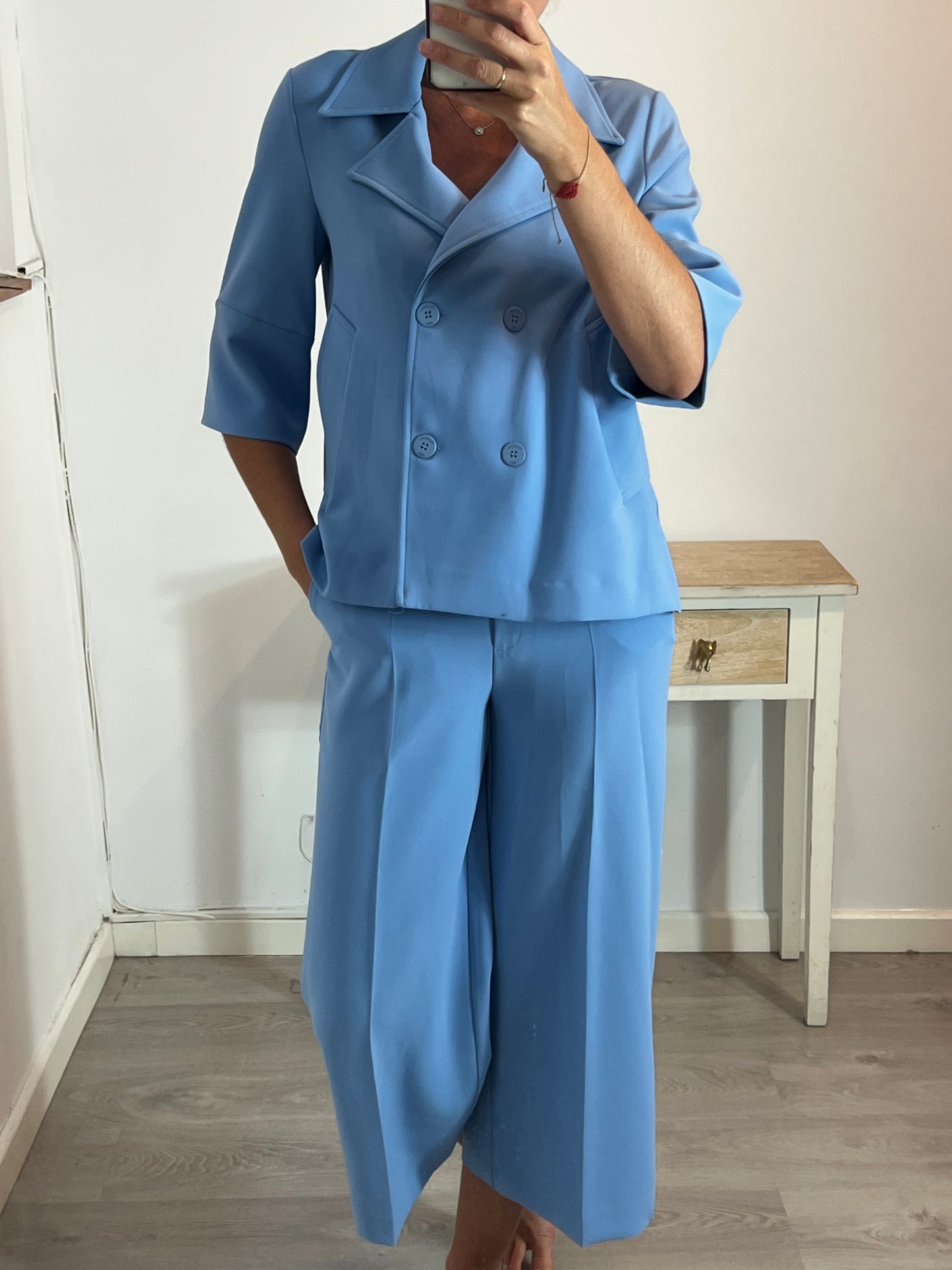 NAULOVER. Total look azul T.38