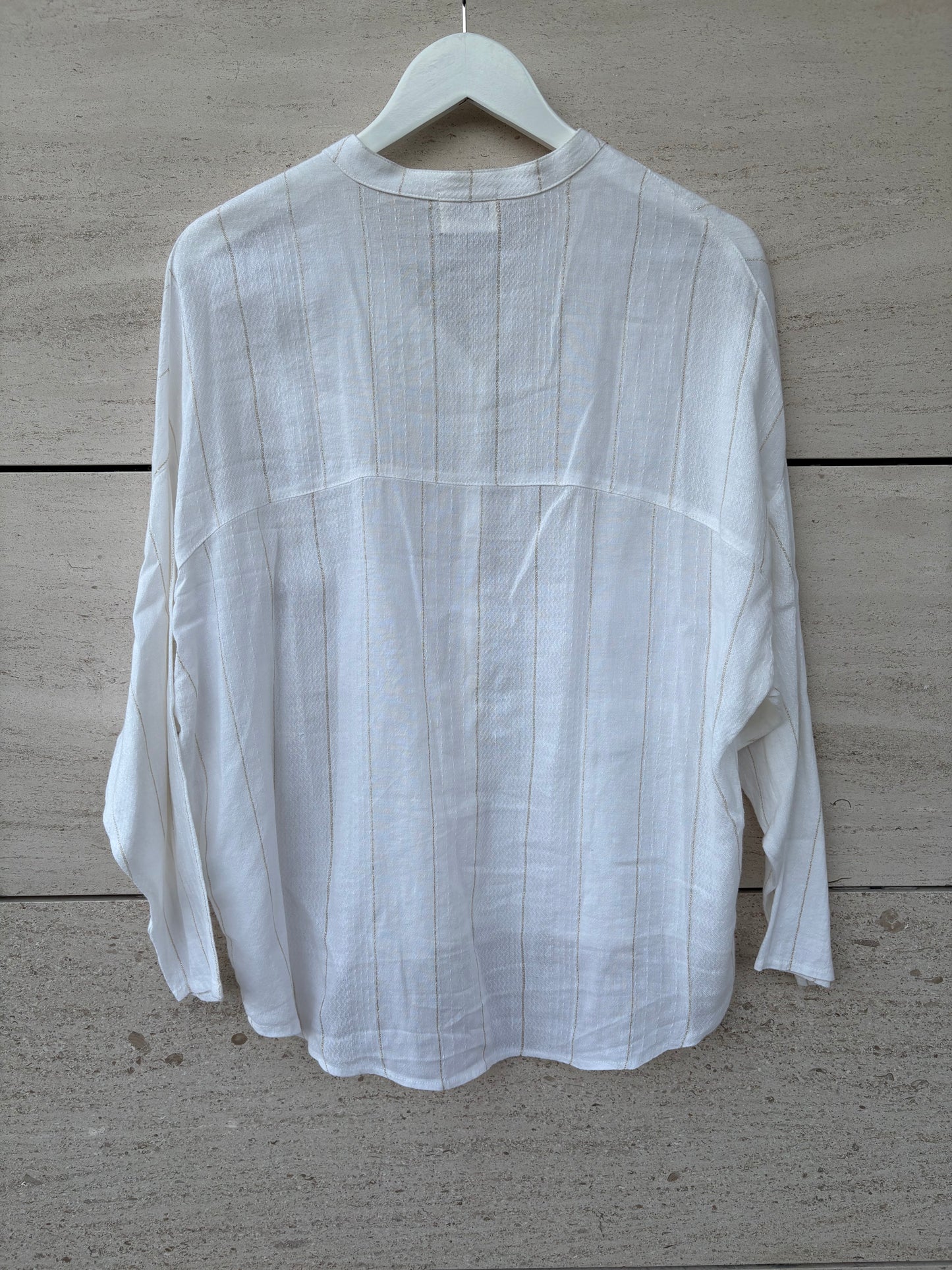 LAB . Camisa rayas lino y algodón