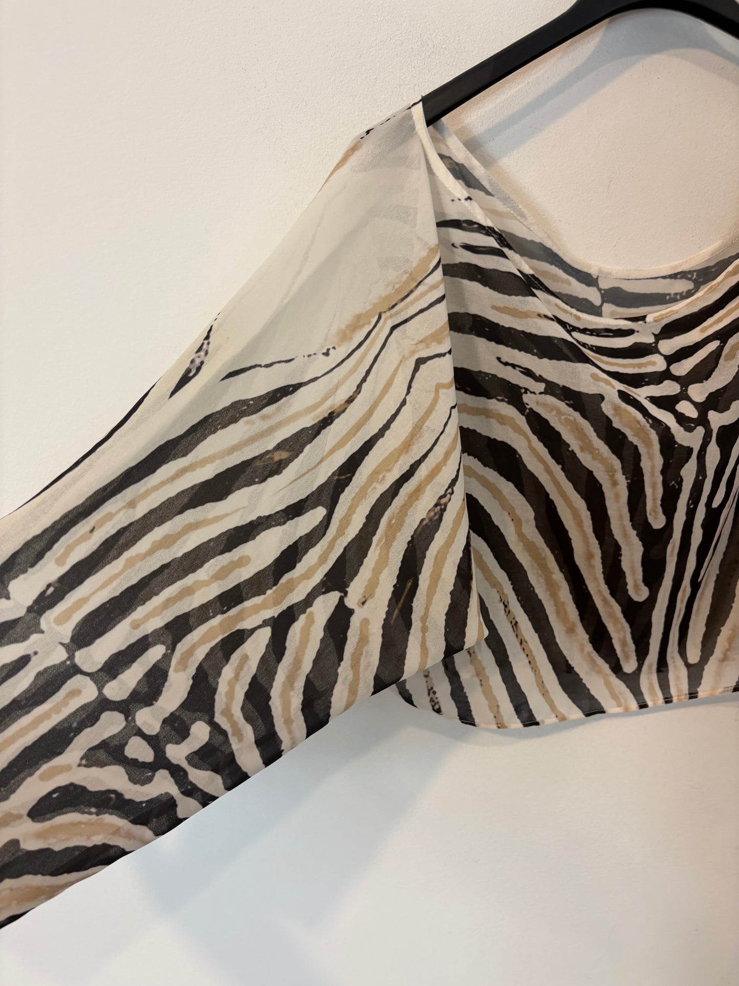 SEZANE. Geometric blend trousers T36