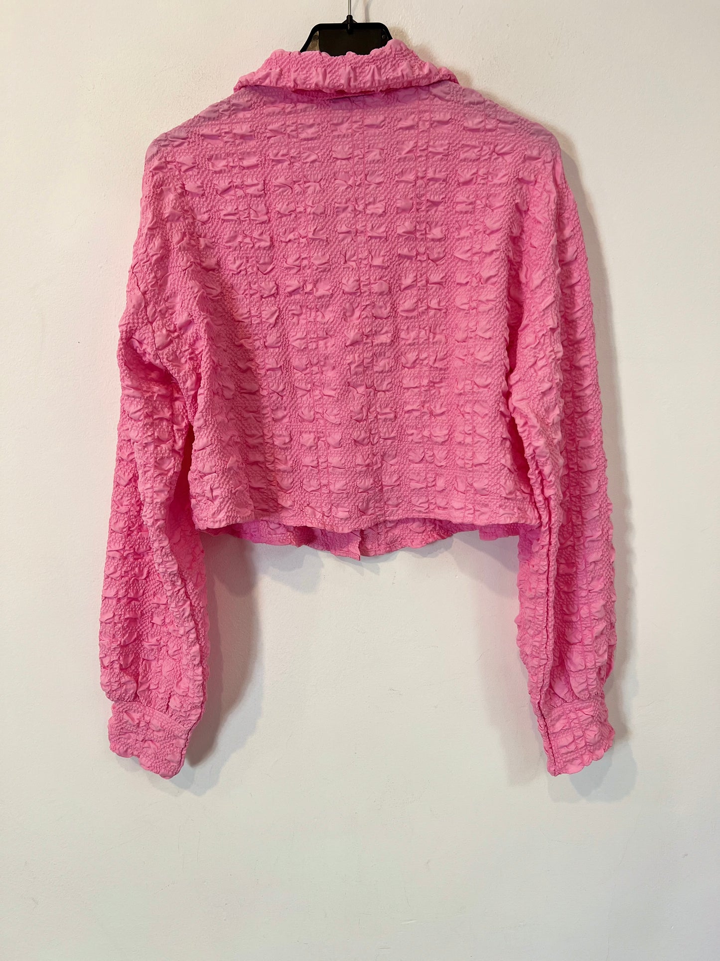 STORETS. Pink Ts/m texture blouse
