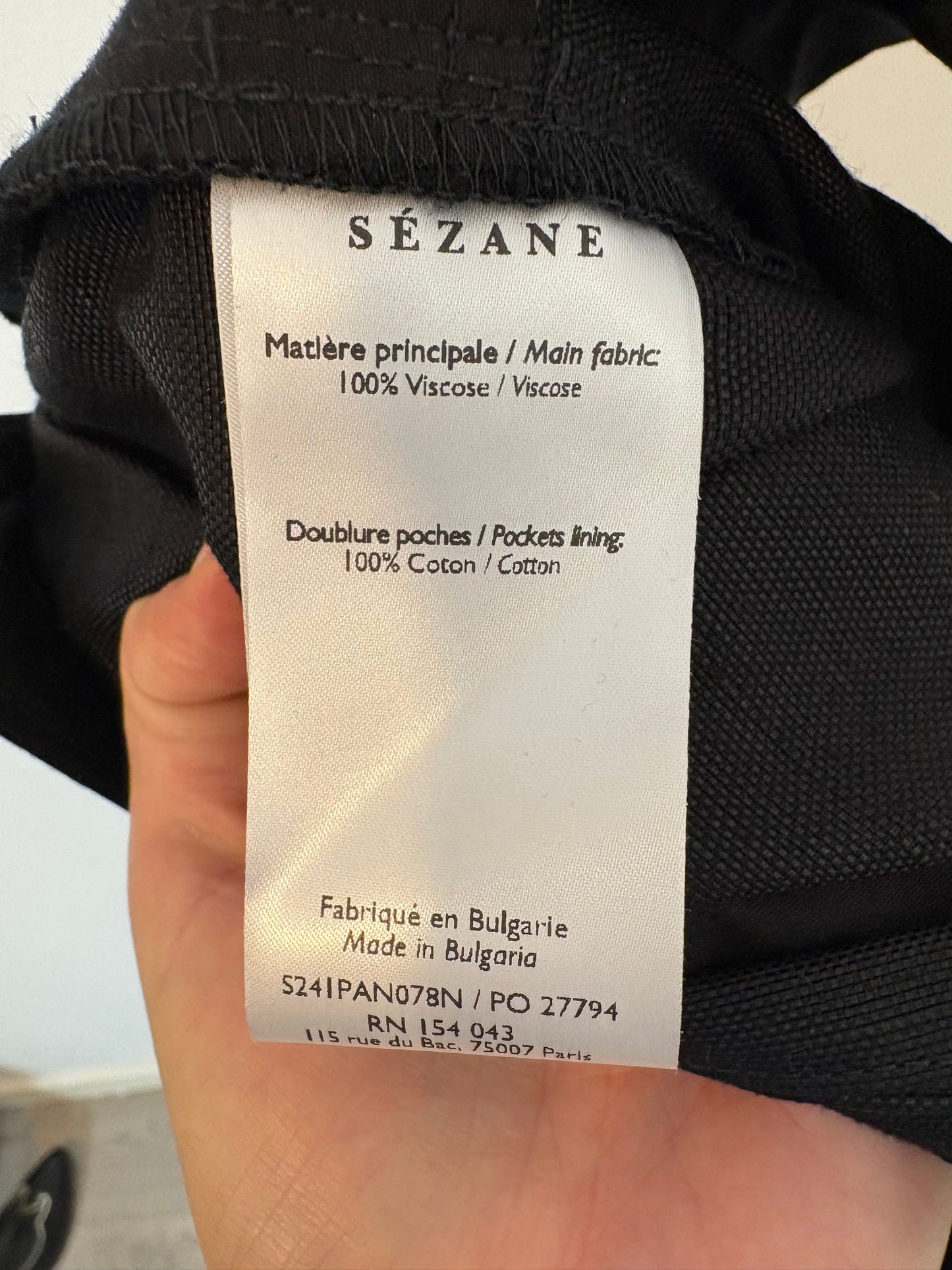 SÉZANE. Pantalón pinzas viscosa