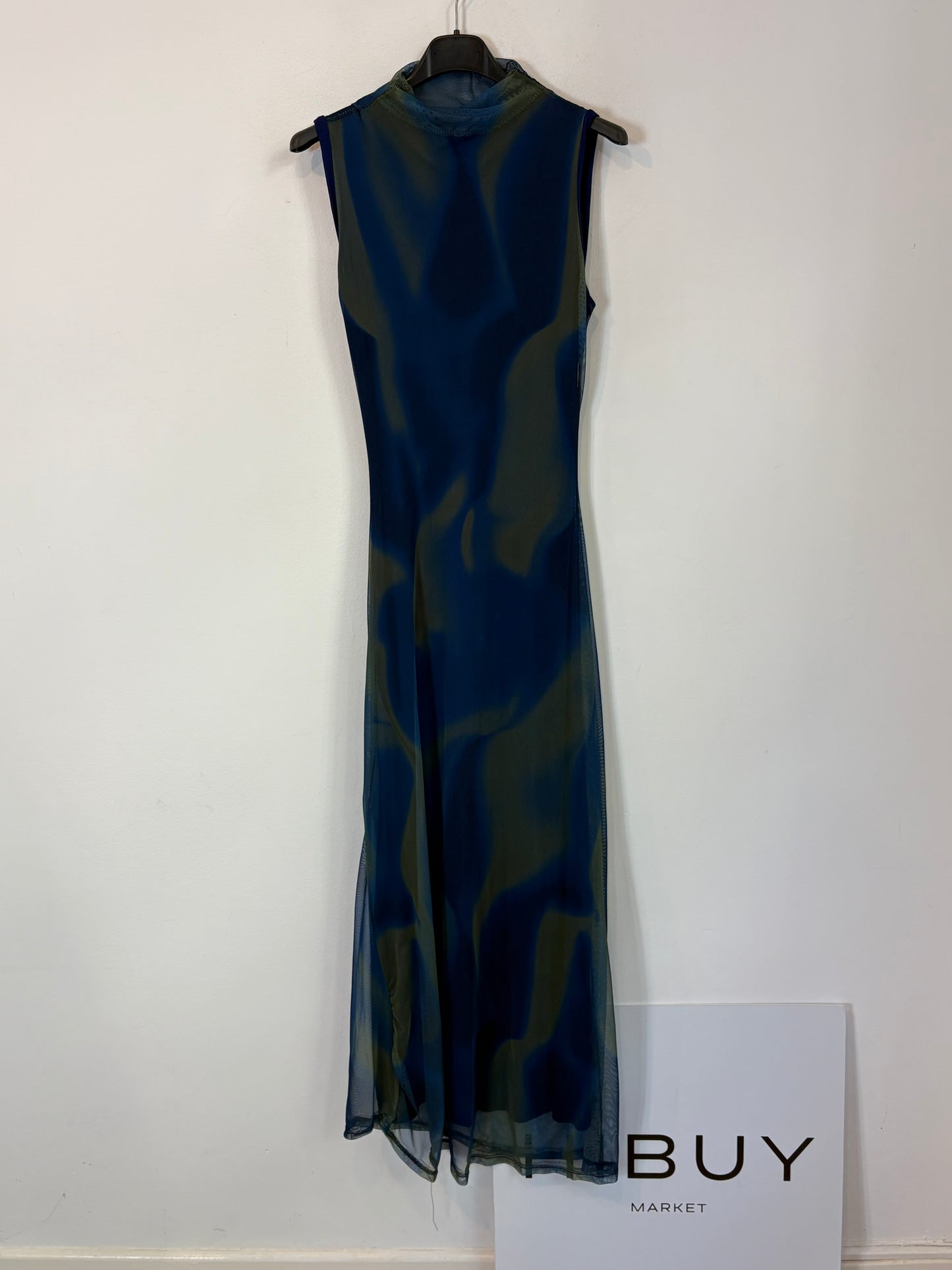 JUANAVELLANEDA SEEIOU. Vestido largo tul elástico. T S