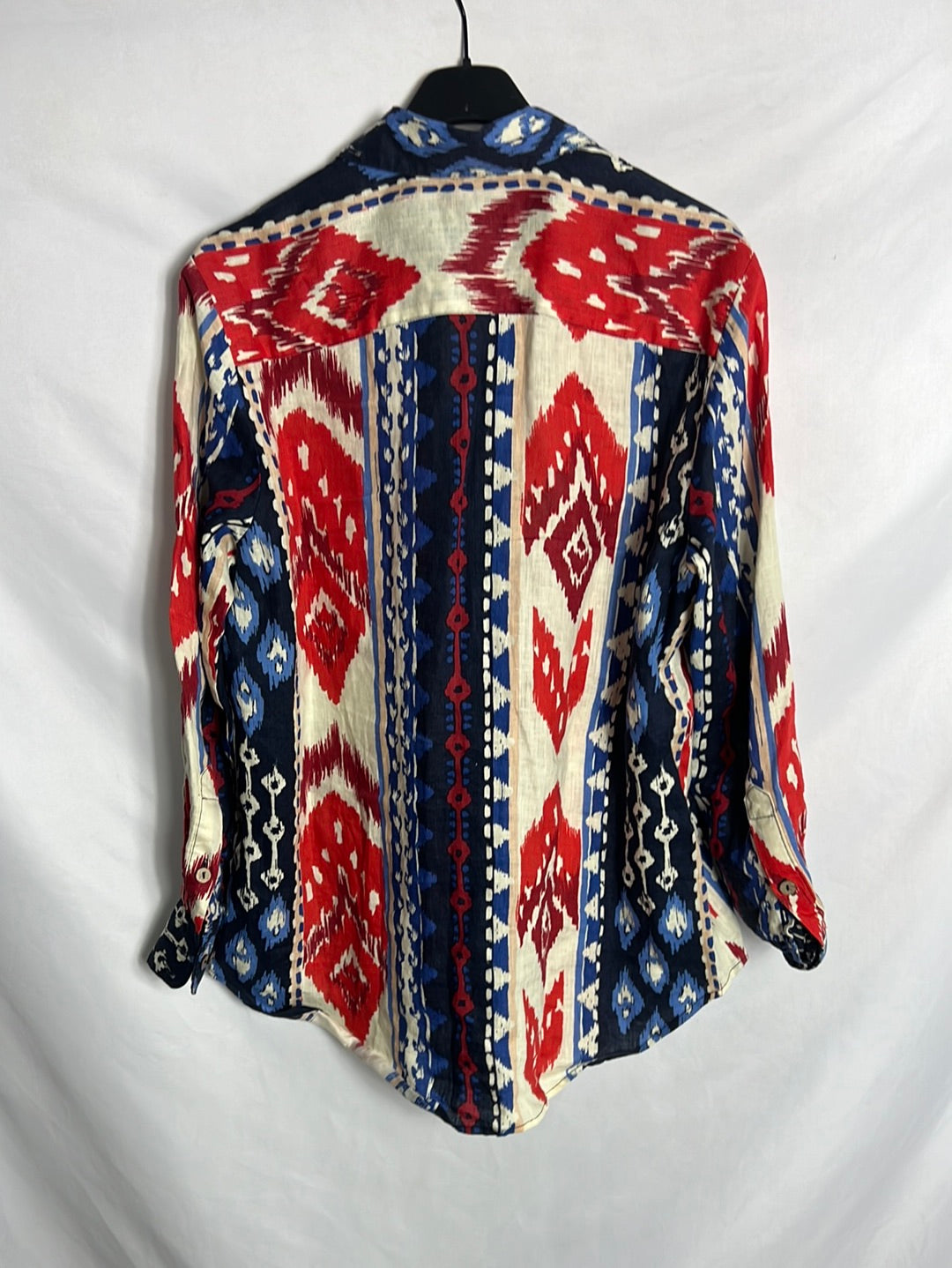 LLOYD’S. Blusa lino estampada. T 38