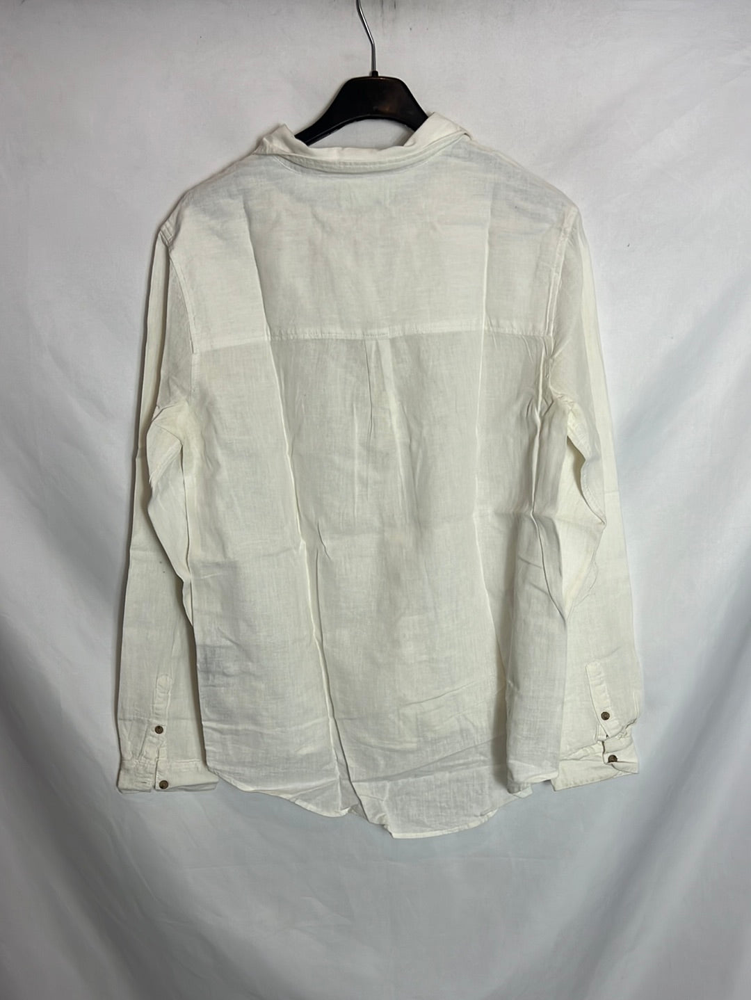 SPRINGFIELD. Ecru linen-effect shirt. Size 40