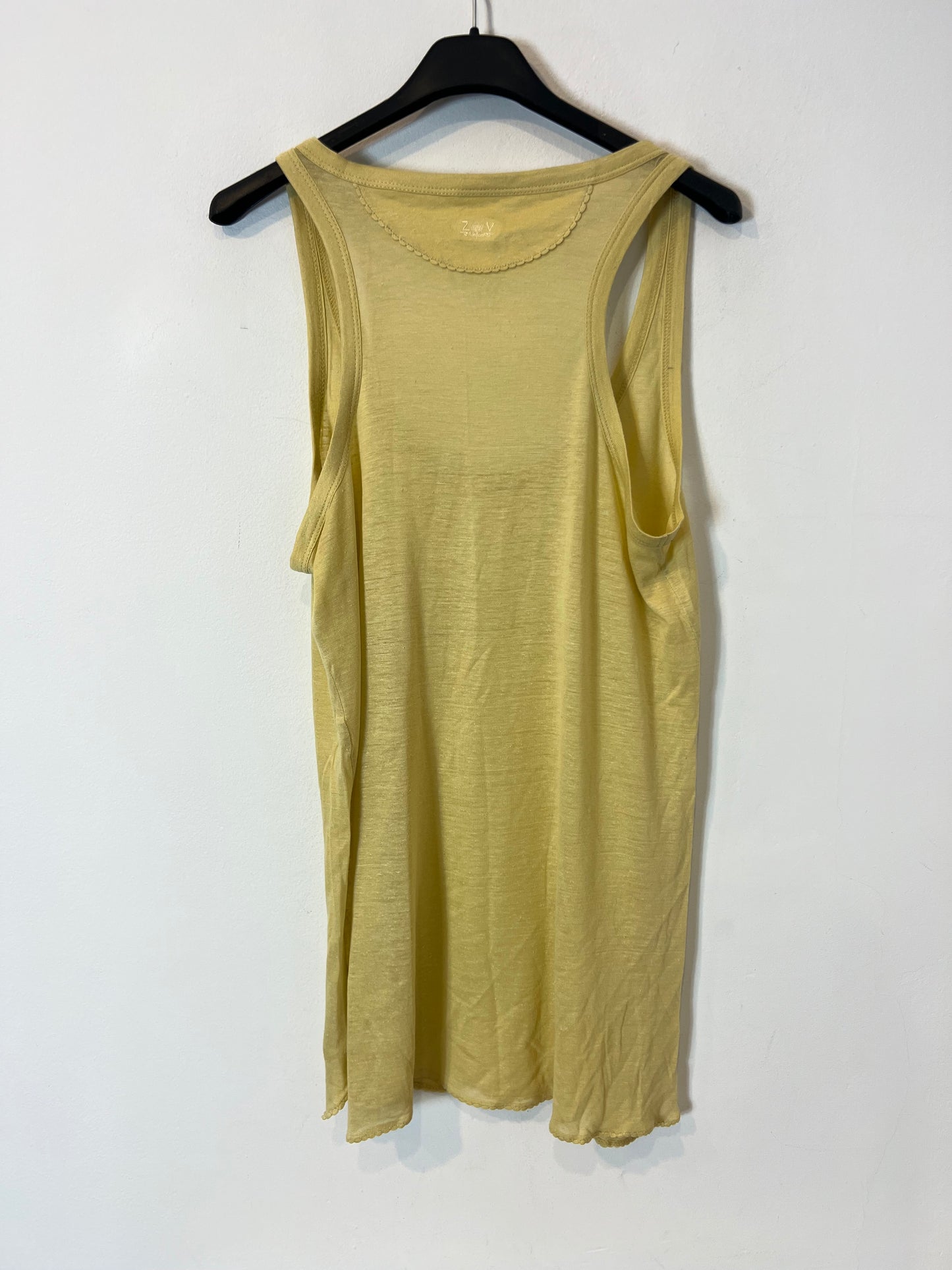 ZADIG & VOLTAIRE. Top tono pastel jaspeado con seda. T S