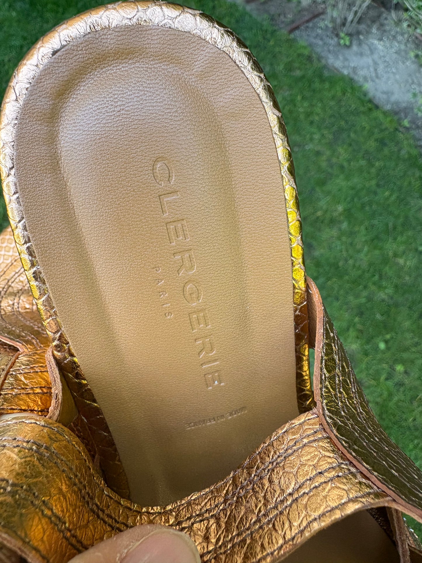 CLERGERIE Paris. Sandalia pile plataforma . T 39