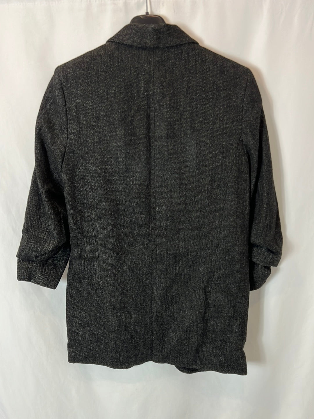 ZARA. Blazer gris jaspeada T.xs