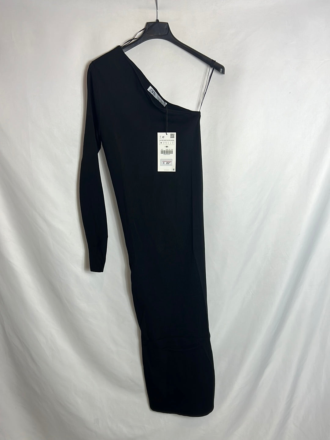 Vestido Midi Vestido Zara Asimetrico Vestido Midi Negro Asimetrico