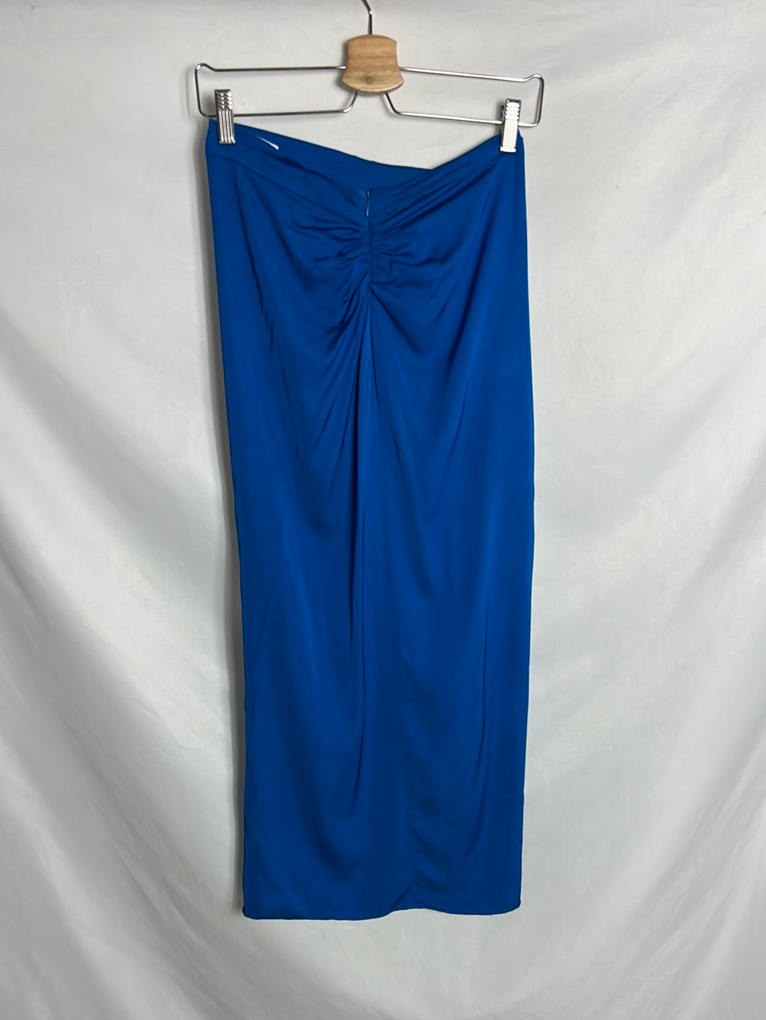 ZARA. Blue midi skirt with slit. TS (Tara)