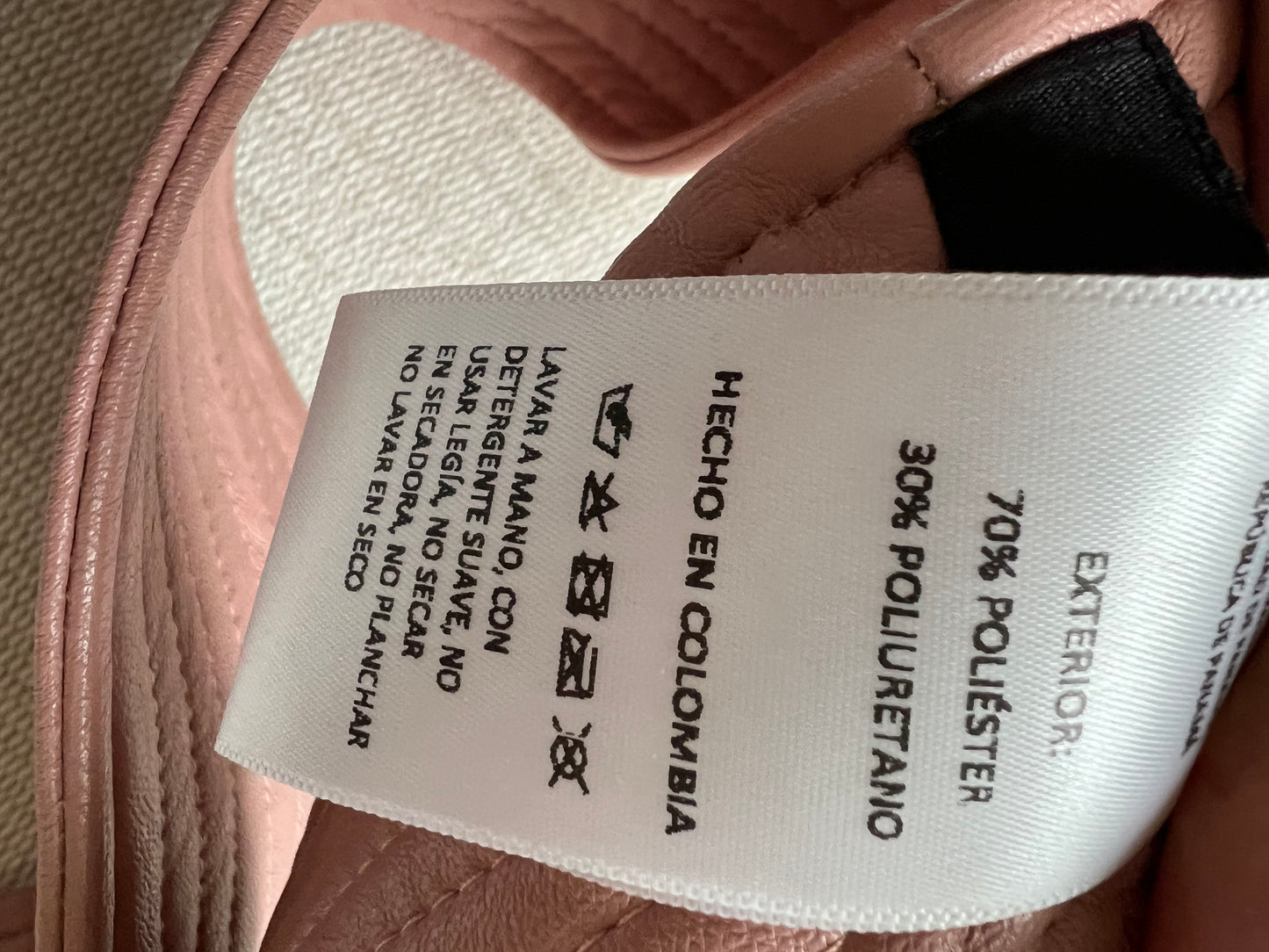 PADOVA. Cinturón fajín rosa palo. T. 10 (M)