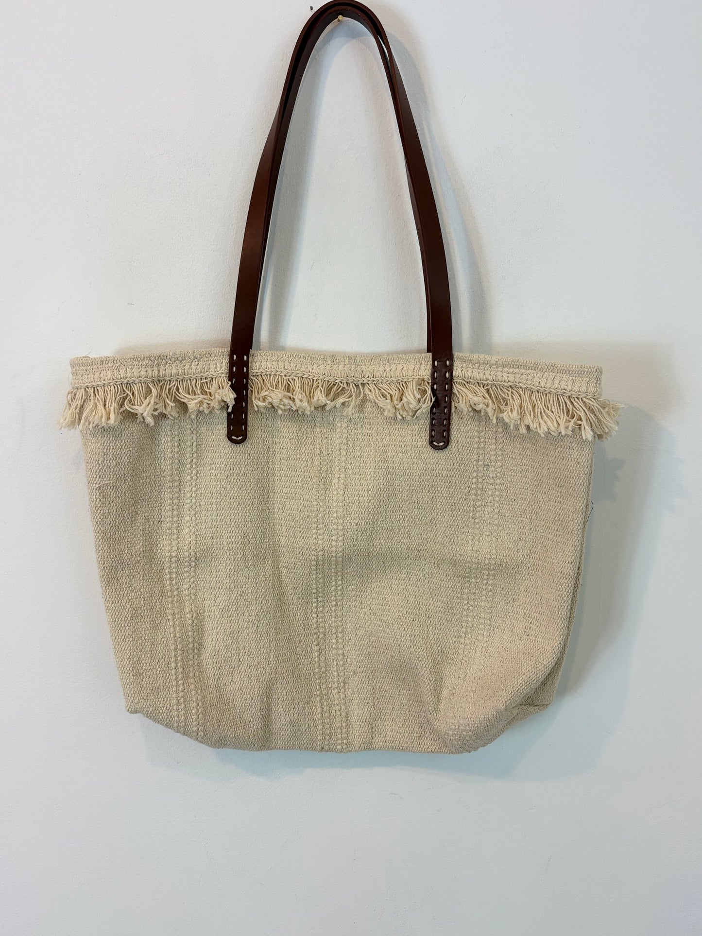 OTRAS. Bolso tela beige