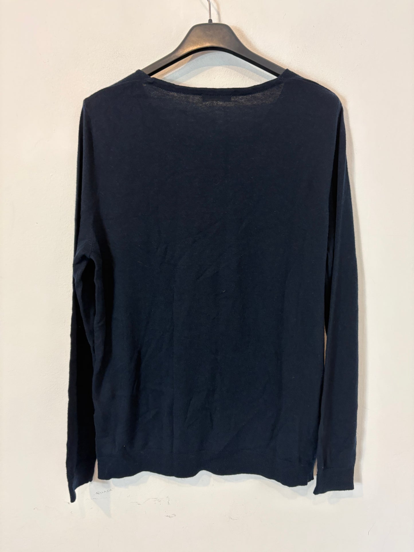 AMERICAN VINTAGE. Jersey azul marina con lana