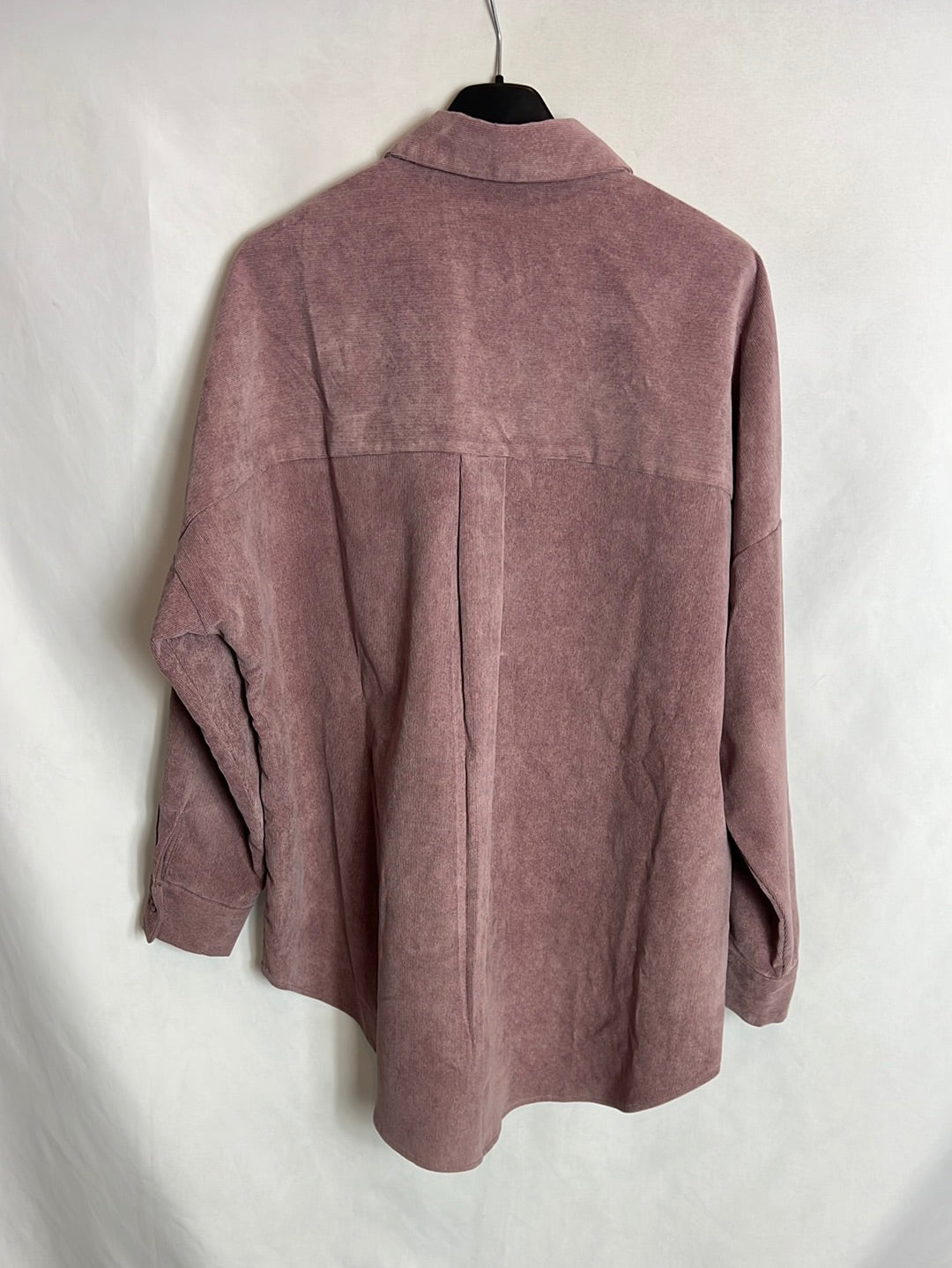 ZARA. Mauve micro corduroy shirt. TS