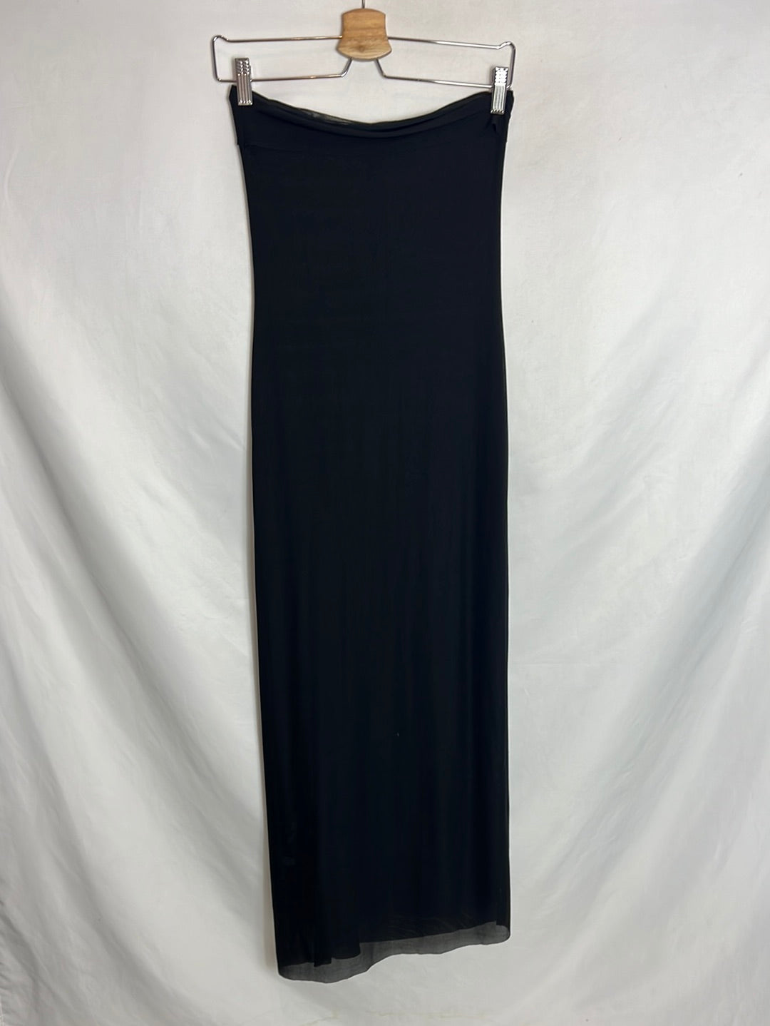 ZARA. Vestido negro palabra de honor T.s