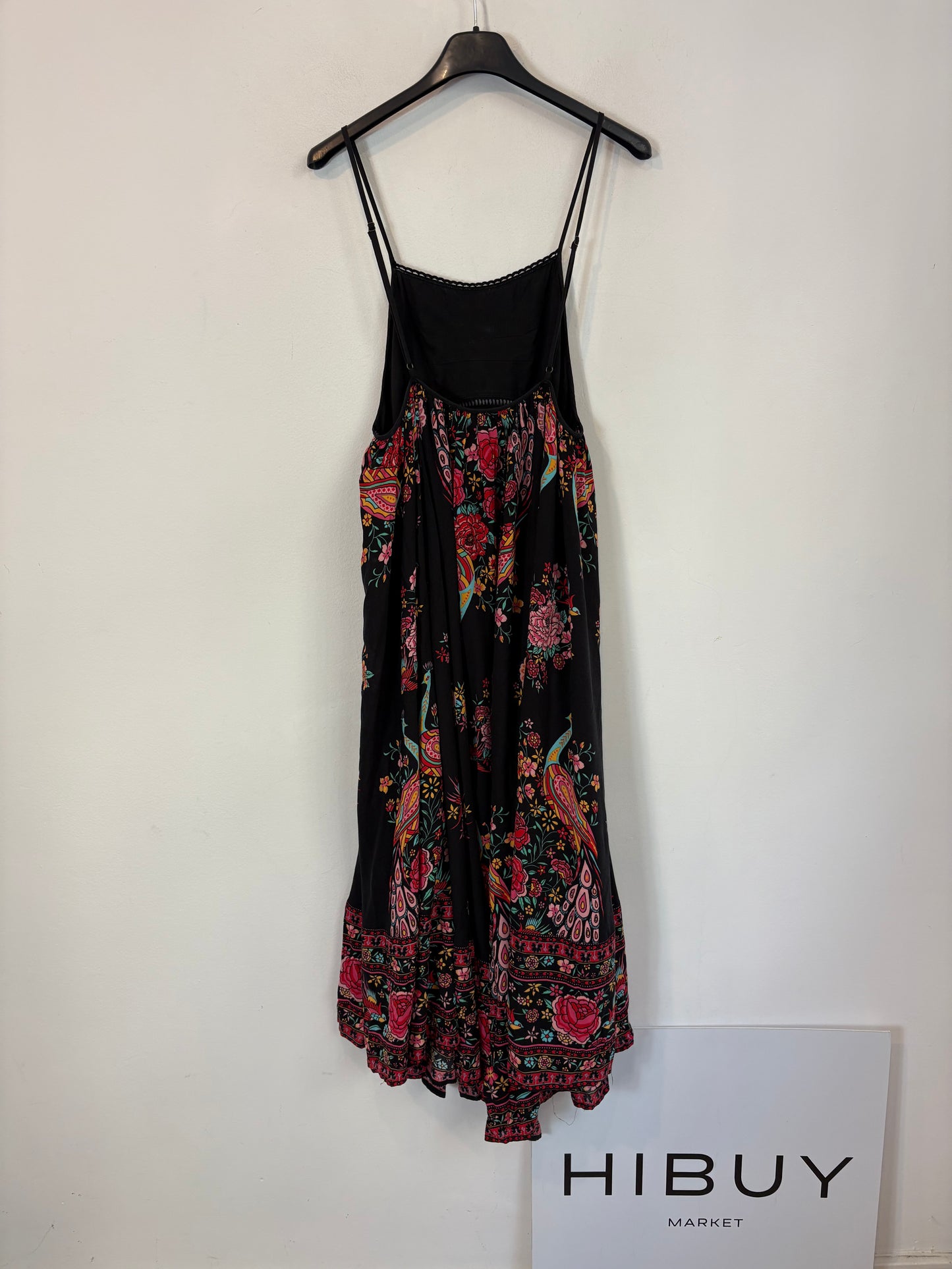 SPELL. Vestido midi fluido estampado